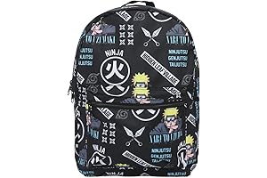 Naruto: Shippuden Ninjutsu Backpack - The Perfect Gear for Naruto Fans