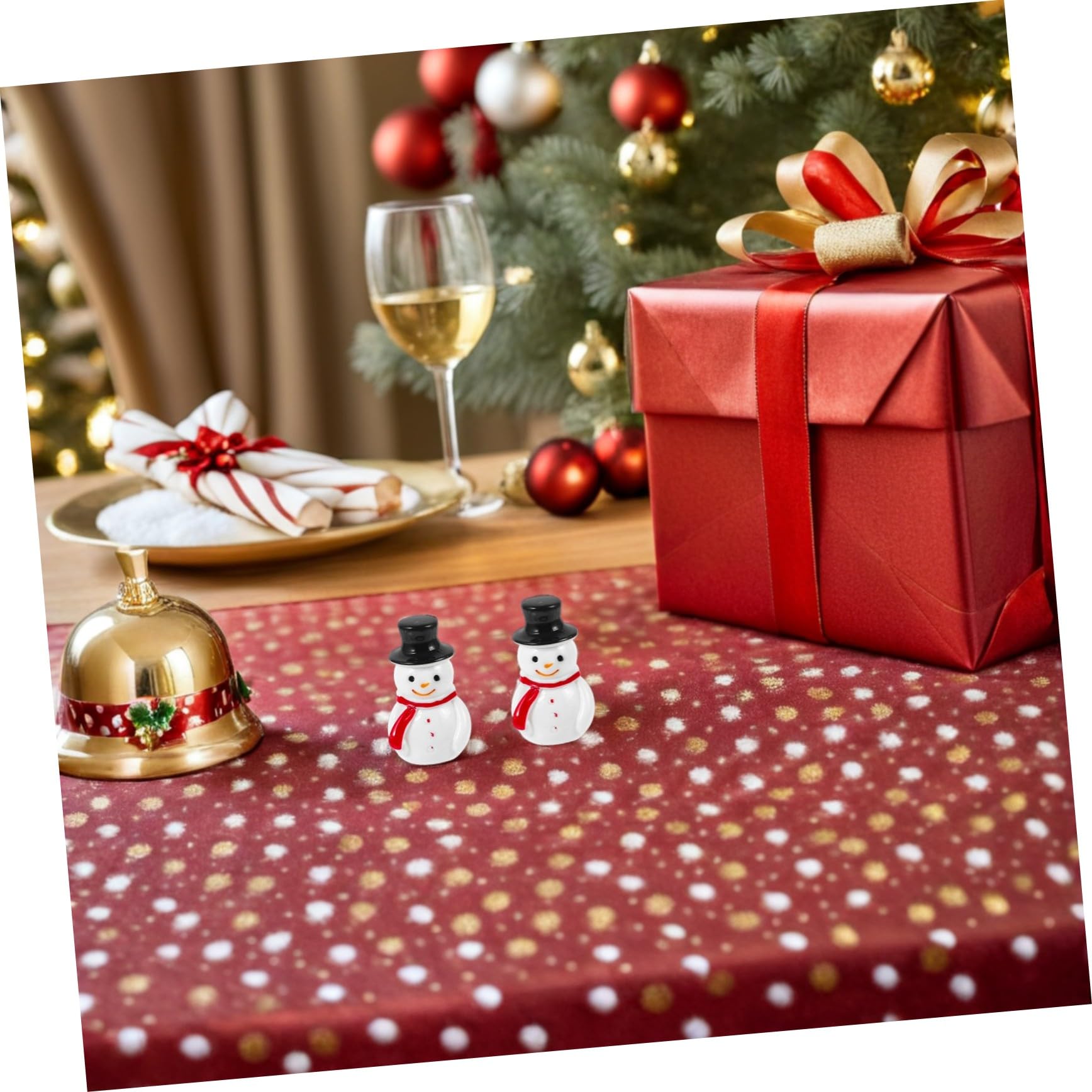 TOYANDONA 100piezas Decoración de Mini Muñeco de Nieve Figura de Muñeco de Miniatura Adorno de Resina para Casa de Muñecas para Jardines de Hadas y Manualidades de Navidad