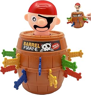 Comprar Qaestuan Juguete Pirata Pop Up, Barril Pirata Tablero Niños, Juego de Tablero Mini, Pop Up Clásico Juegos de Mesa, Juegos de Mesa para Mayores de 4 Años