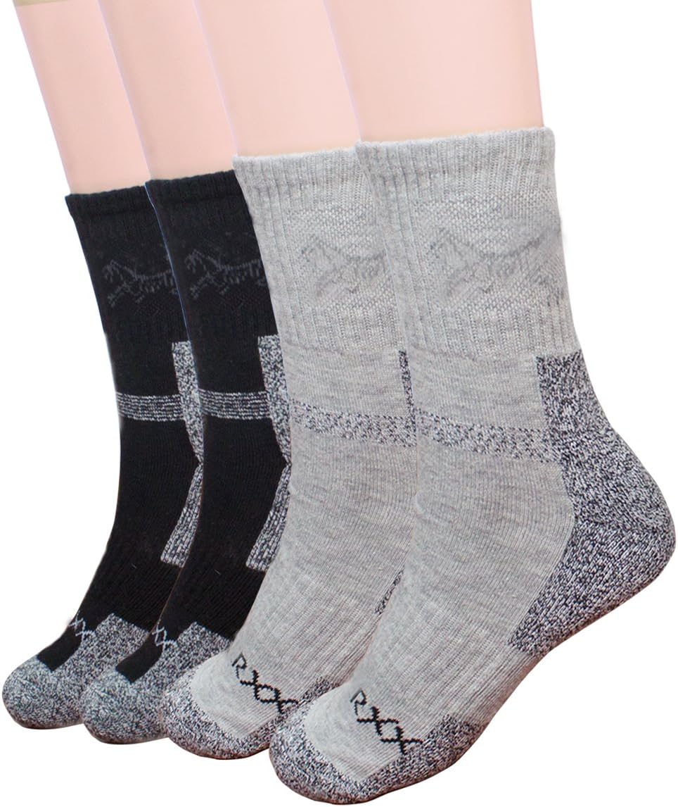 Dahlia Cushioned Mens Socks/Athletic Socks/Running Socks/Crew Socks 2 Pack