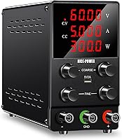 Vista 7 de NICE-POWER Fuente de alimentación CC variable: 30V 10A Conmutación ajustable Regulada Alta precisión Pantalla LED de 4 dígitos Puerto USB 5V/2A