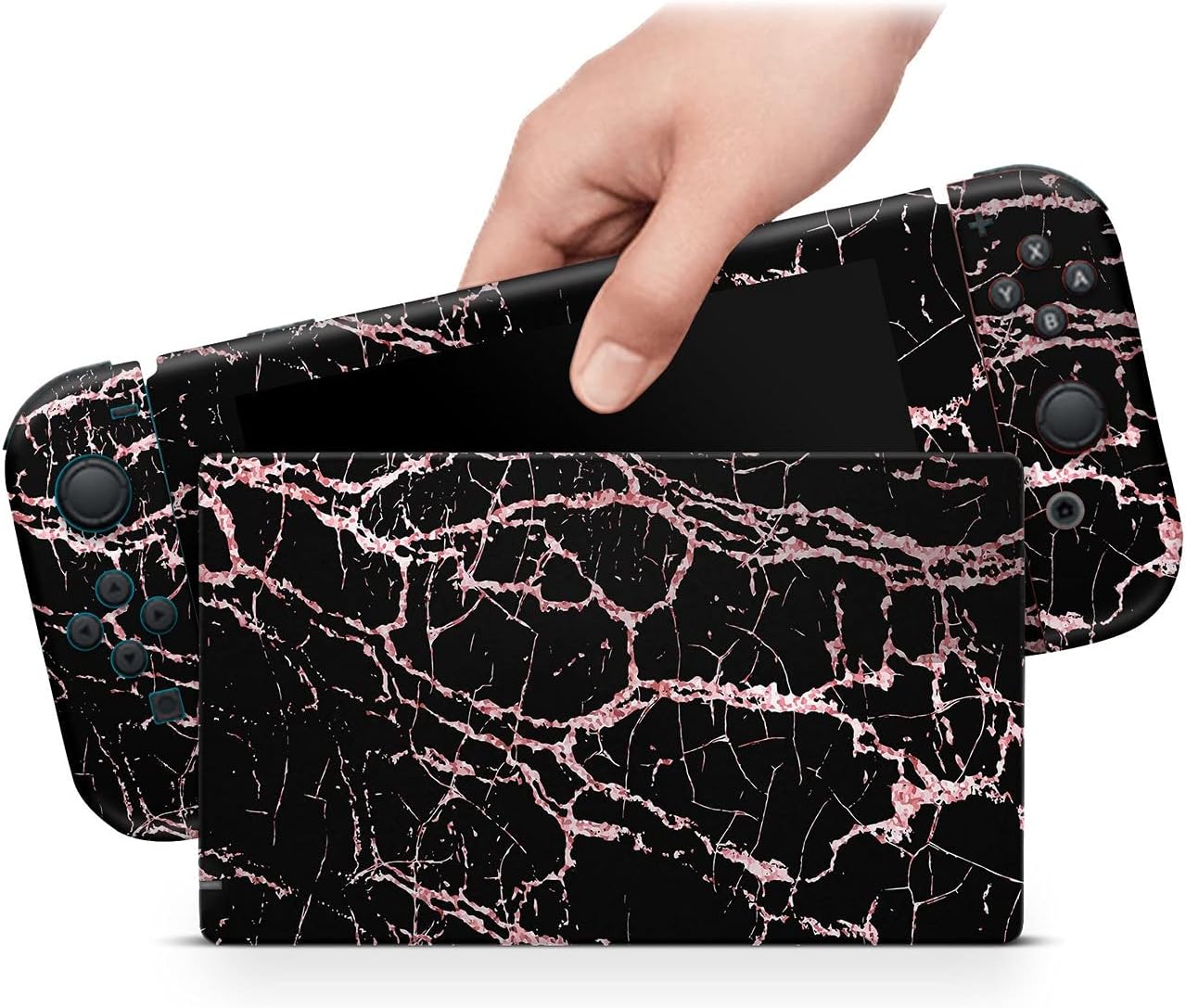 ZOOMHITSKINS OLED Switch Skin, Compatible with Nintendo Switch OLED Skin Wrap, Granit Pink Marble Gold Rose Agate Quartz Pastel Stone Mineral, 3M Vinyl for Durable & Fit, Made in The USA : Industrial & Scientific