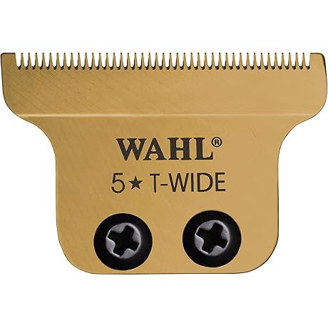 Wahl Professional Gold Adjustable T-Wide Fade Blade for 5-Star Series Detailer Li Gold Trimmer