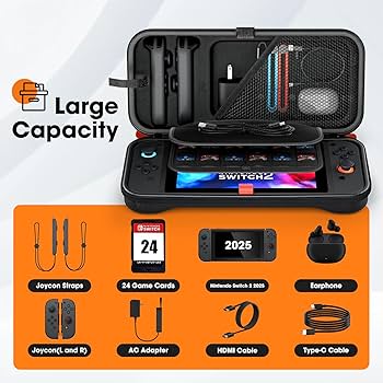 Nintendo Switch本体＋Proコン＋ソフトケース Amazon.com: ProCase Large Carrying Case for 2025 Nintendo Switch 2