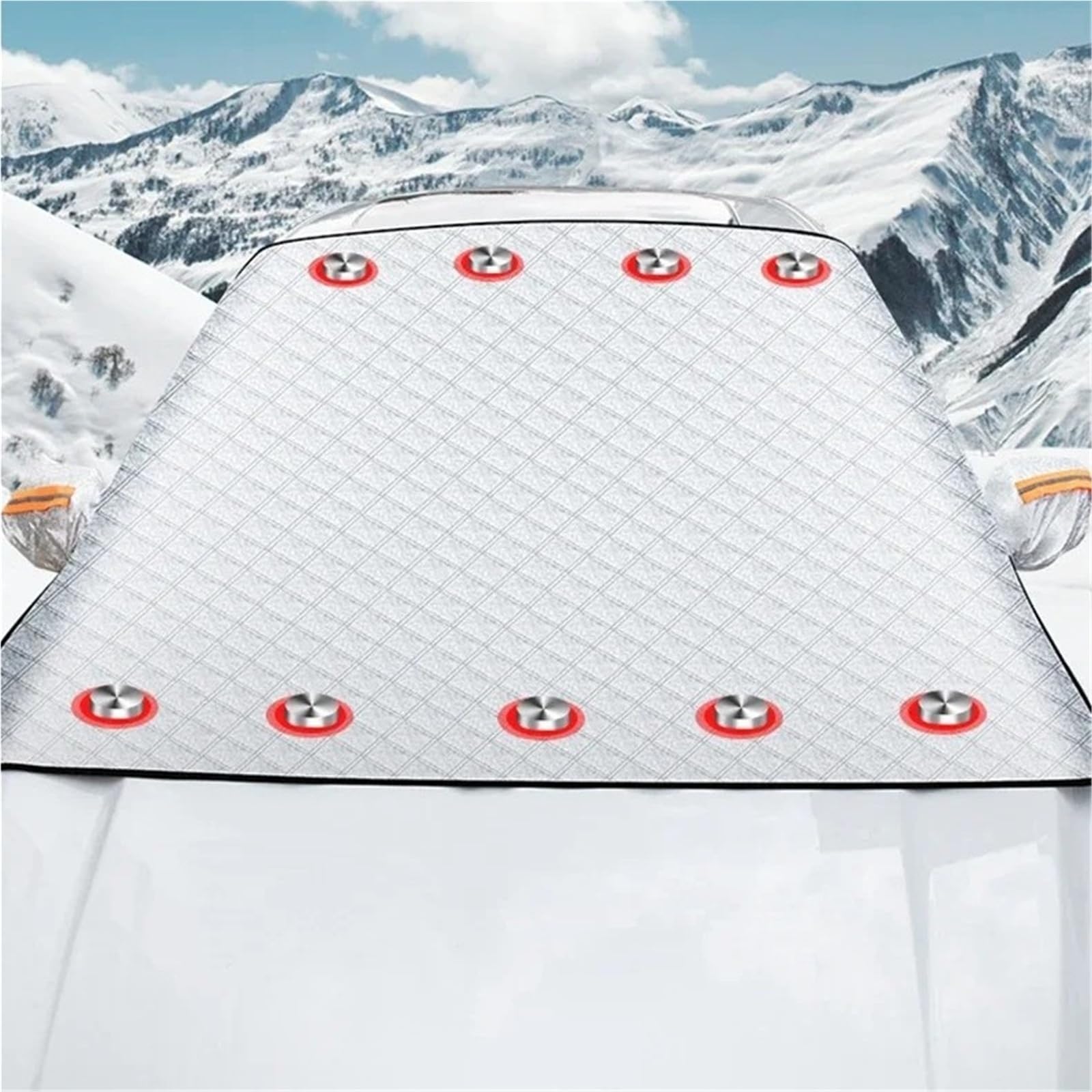 per Opel per Astra Frontera Rocks-e Vivaro Mokka Combo Corsa Grandland Karl Parabrezza per Auto Copertura da Neve Parasole Copertura Parabrezza Auto Ghiaccio(160 * 120)