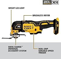 Vista 4 de DEWALT - Kit combinado de herramientas eléctricas de 20 V MAX, 10 herramientas inalámbricas, juego de herramientas eléctricas, 2 baterías, cargador