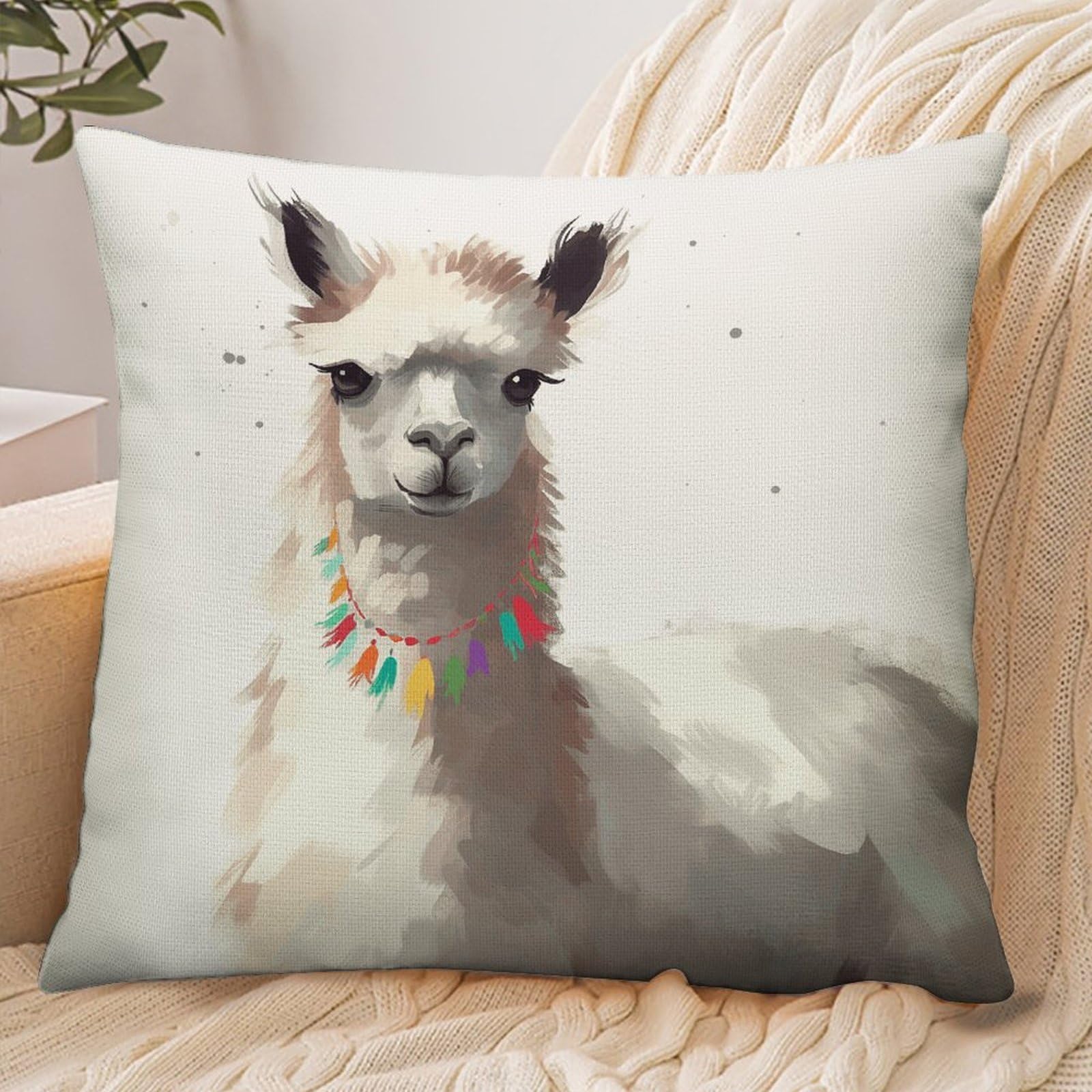 Fekiloot Style Llama Pillowcase Pillow Sham Pillow Case