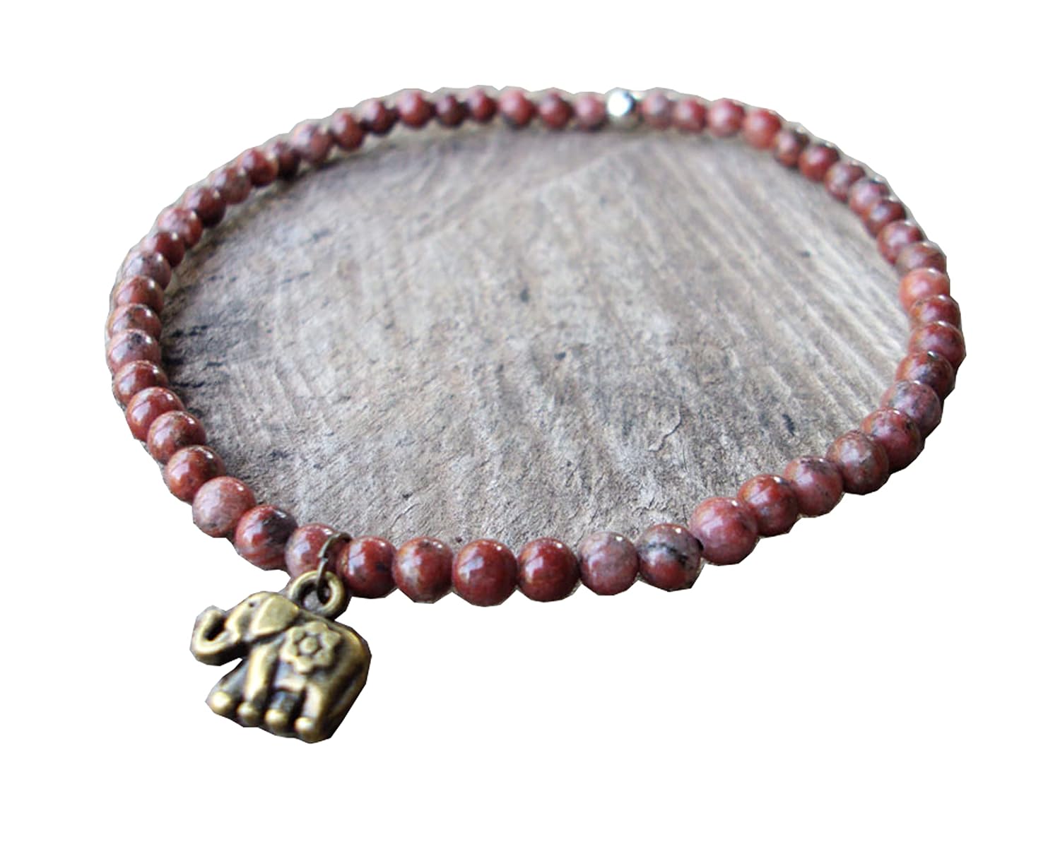Red jasper anklets,stone anklets,elephant ankets,fashion