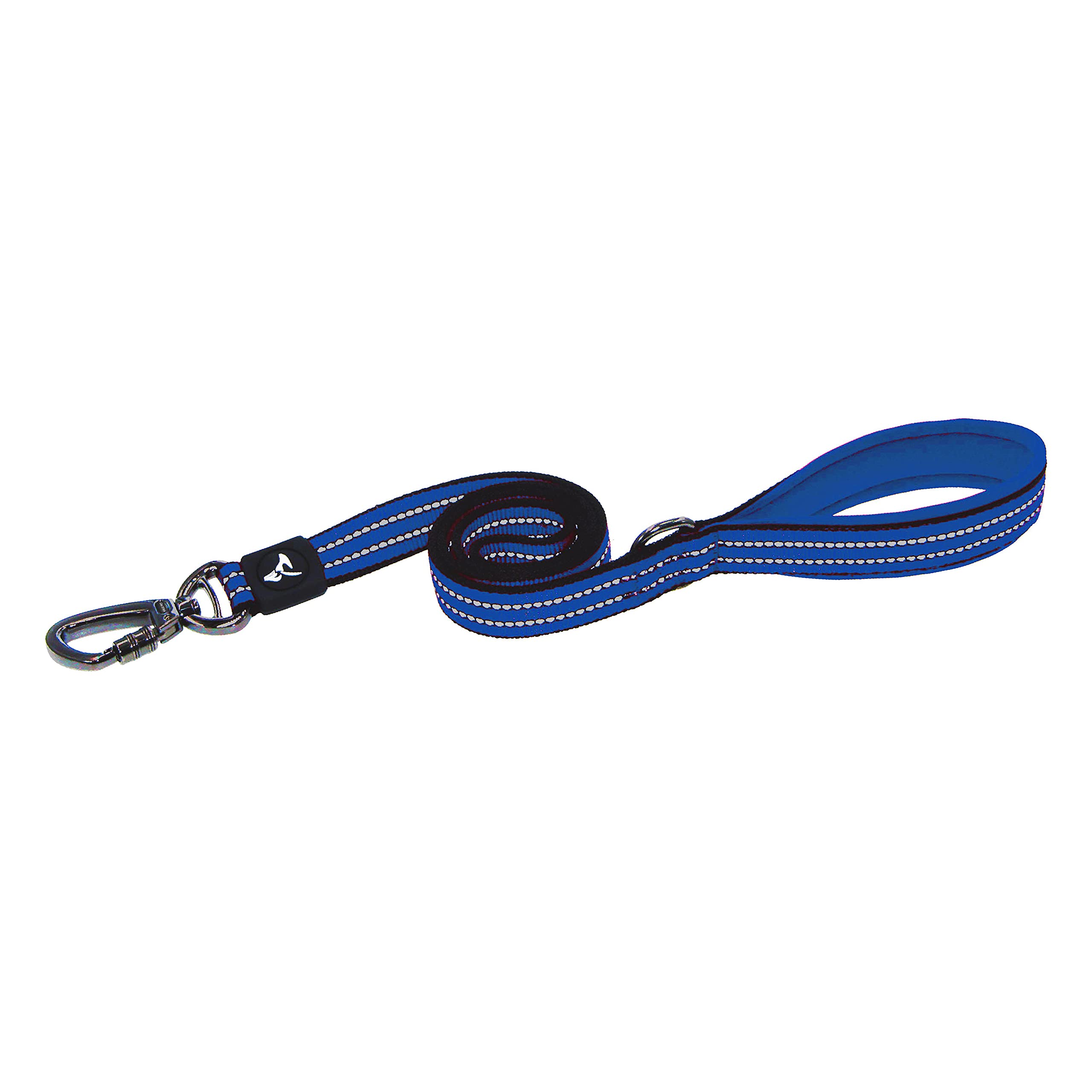 KRUZ PETKRUZ PET KZV5048-15M 4' Reflective Heavy Duty Click & Lock Hook Leash, Medium