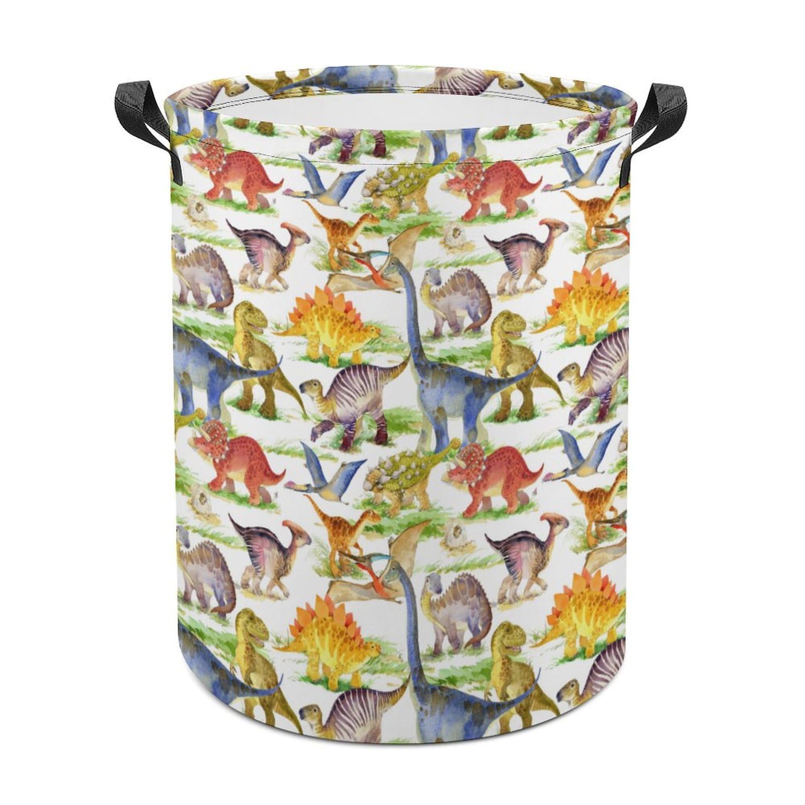 MHYRAC Laundry Hamper, Dinosaur Dragon Laundry Basket, Washing Basket with Handle