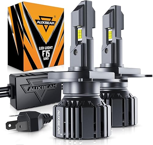 Auxbeam Bombillas antiniebla de la serie F15 2024 H49003, 20000LM 600% más brillantes, kits de blanco frío 6500K con sistema de enfriamiento de
