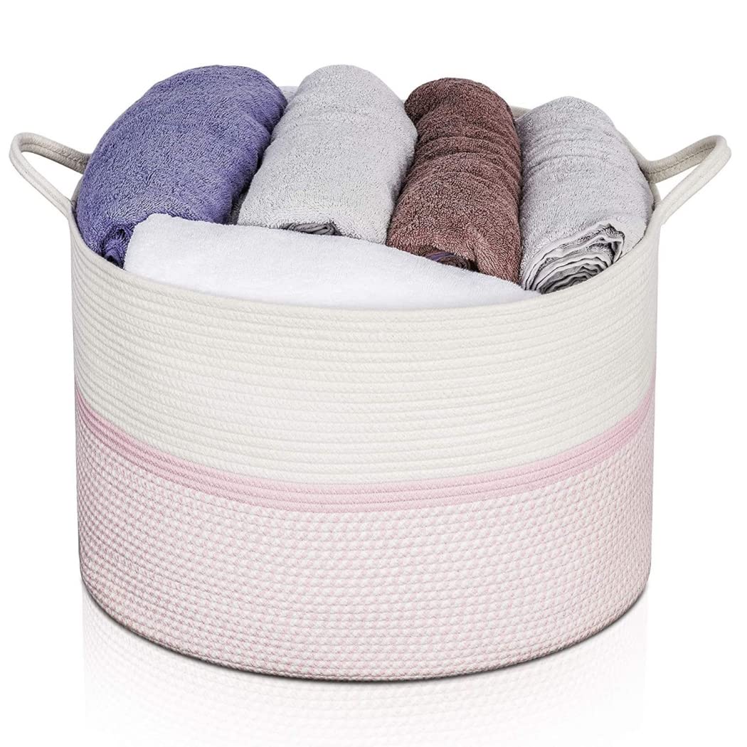 grote wasmand voor kinderkamer katoenen mand touw opbergmand voor spee