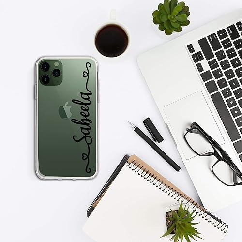 Miniatura 5 de Funda para teléfono con escritura a mano, transparente, compatible con iPhone 15, 14, 13, 12, 11 X, XS, XR, 8, 7, 6, 6s, Mini Pro Max