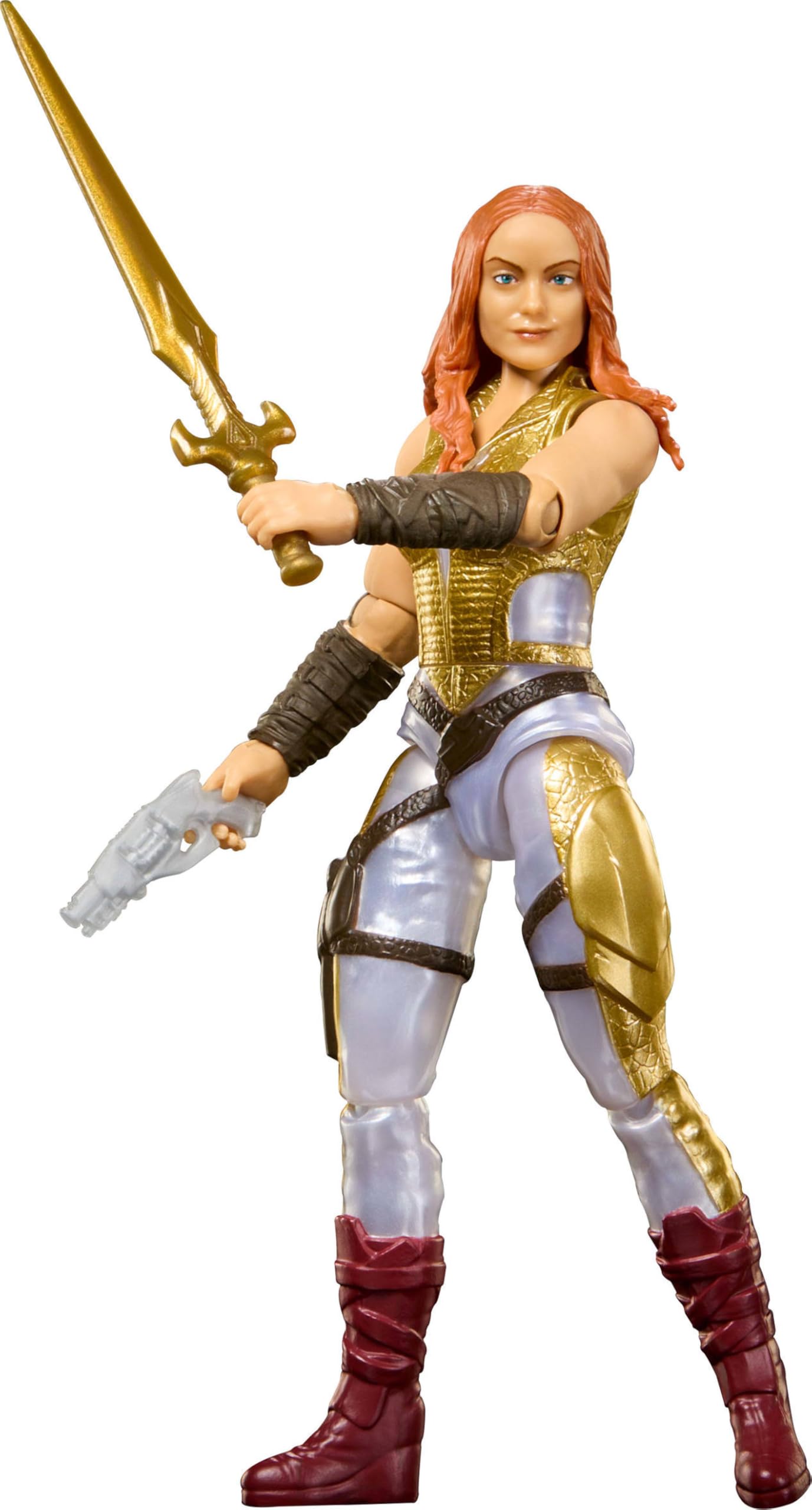Masters of the Universe Film 2026 Teela Figurka 14 cm | Zabawka MOTU, 14 ruchomych punktów, wygląd filmowy, Teela, miecz, JKH90