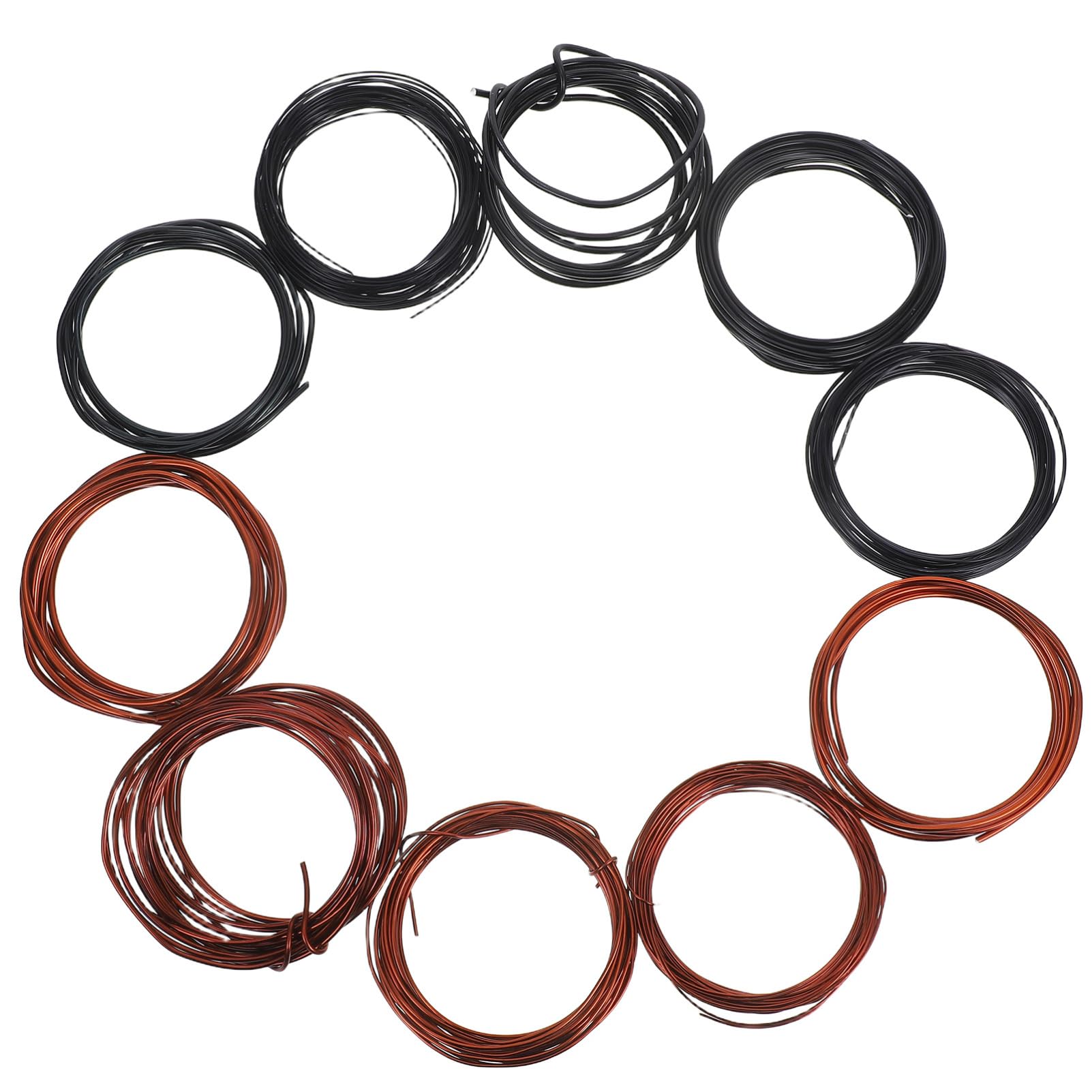 TEHAUX Flexible Bonsai Line 10pcs Aluminum Training Wire for Bonsai Shaping Sculpture and Craft Projects