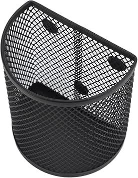 Magnetic Pen Holder magnetische penhouder mesh Metal Mesh Pencil Storage Organizer for Desktop, Refrigerator, Whiteboard, Semi Cylindrical with 3 Magnets 1Pc Pencil Holders