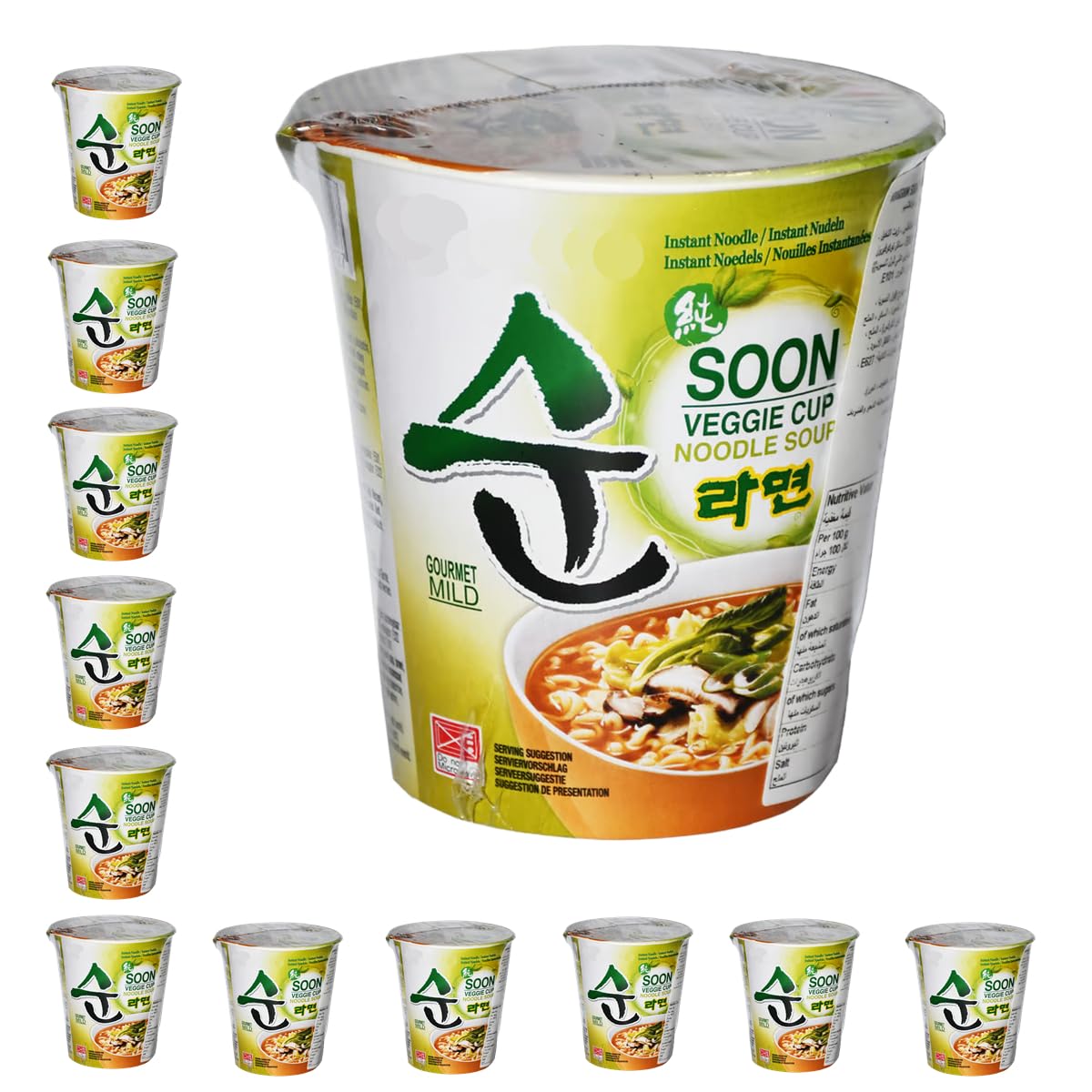 YIJIA | Pack 12 X 68g Ramen Coreano Cup Noodles | Shin Ramyun | Nong shim — view 10