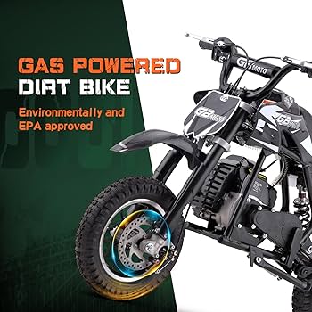 【MINI ND1❣️】 Amazon.com: Mini Kid Dirt Bike, DB001 Model 49 CC 2-Stroke