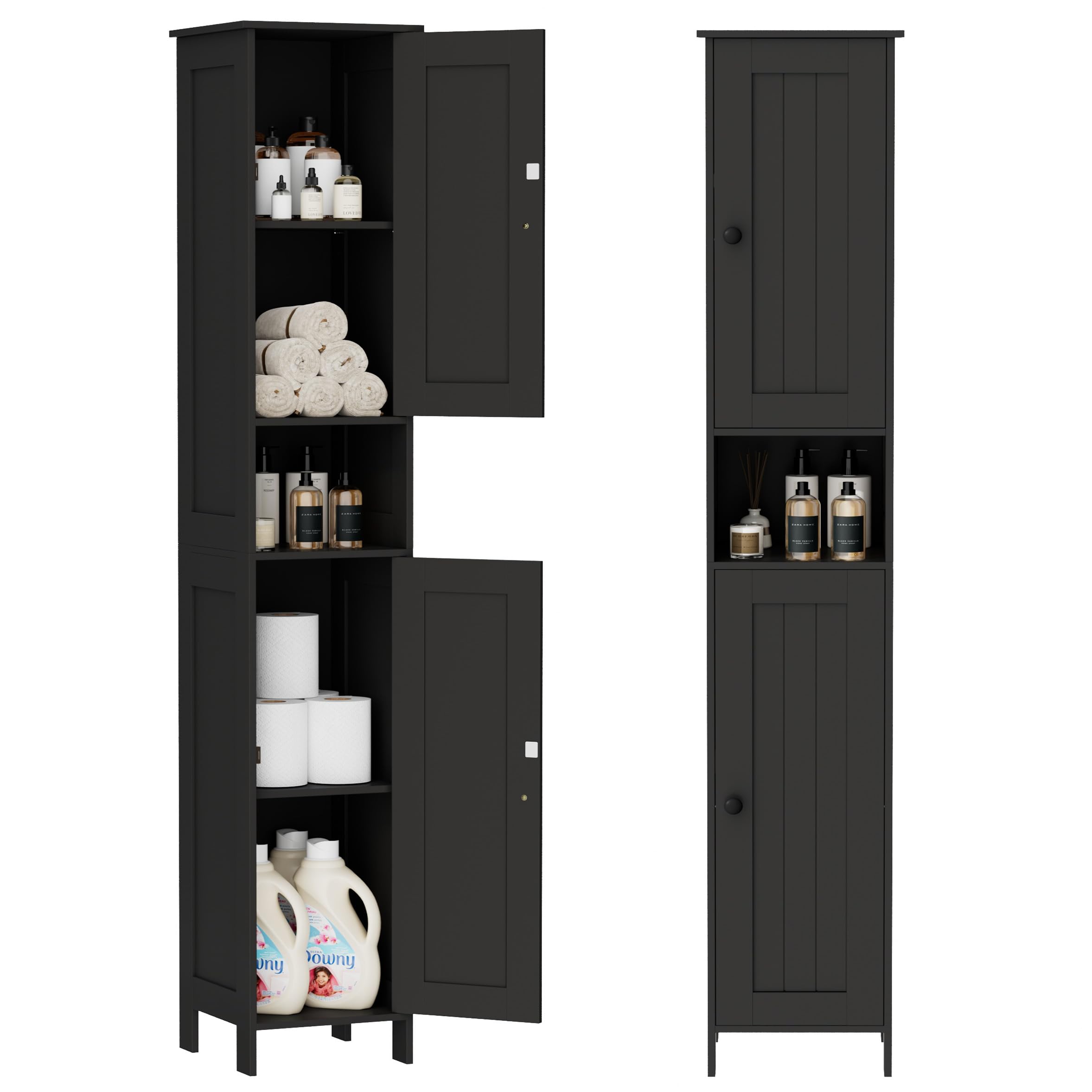 Homleke Tall Bathroom Storage Cabinet