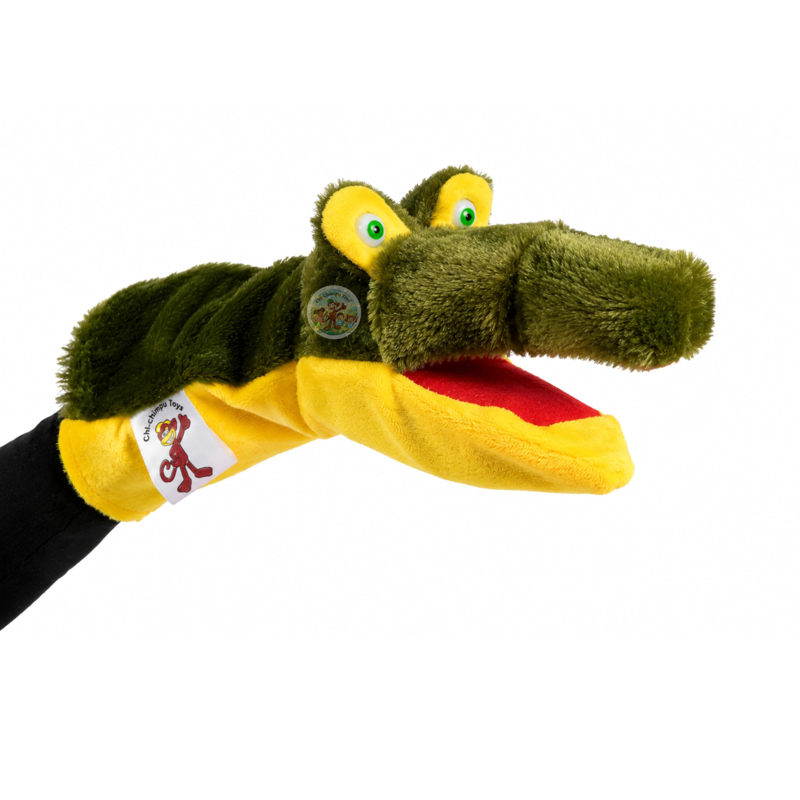 Crocodile Hand Puppet for Kids | Soft Plush Animal Puppet | Educational Storytelling Toy | Interactive Role Play | Preschool Learning | Gift for Boys & Girls-picture-32