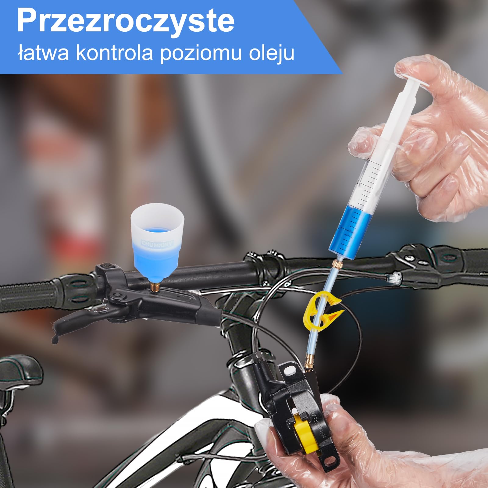 CHUMXINY Zestaw do Odpowietrzania Tarczowych Hamulców MAGURA, Zestaw Zawiera Wysokowydajny Płyn Hamulcowy Mineralny (120 ml)