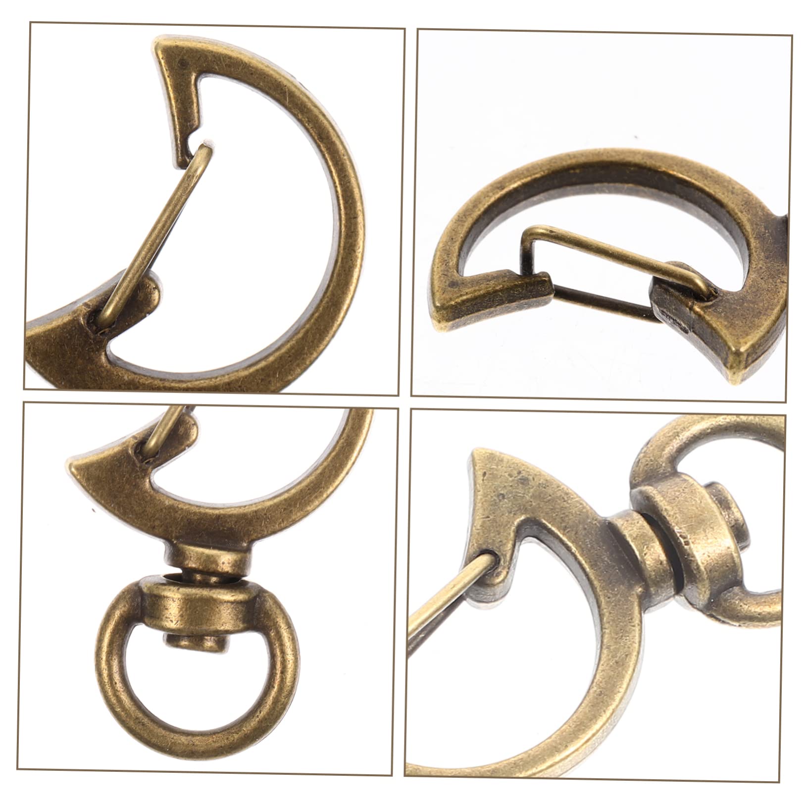 ARTIBETTER 5 Set Portachiavi Con Moschettone Girevole Per Fai Da Te Accessori Ciondolo Per Borse E Crafting Resistente E Pratico Non Deforma Per Creazioni Uniche 10 Pezzi*5