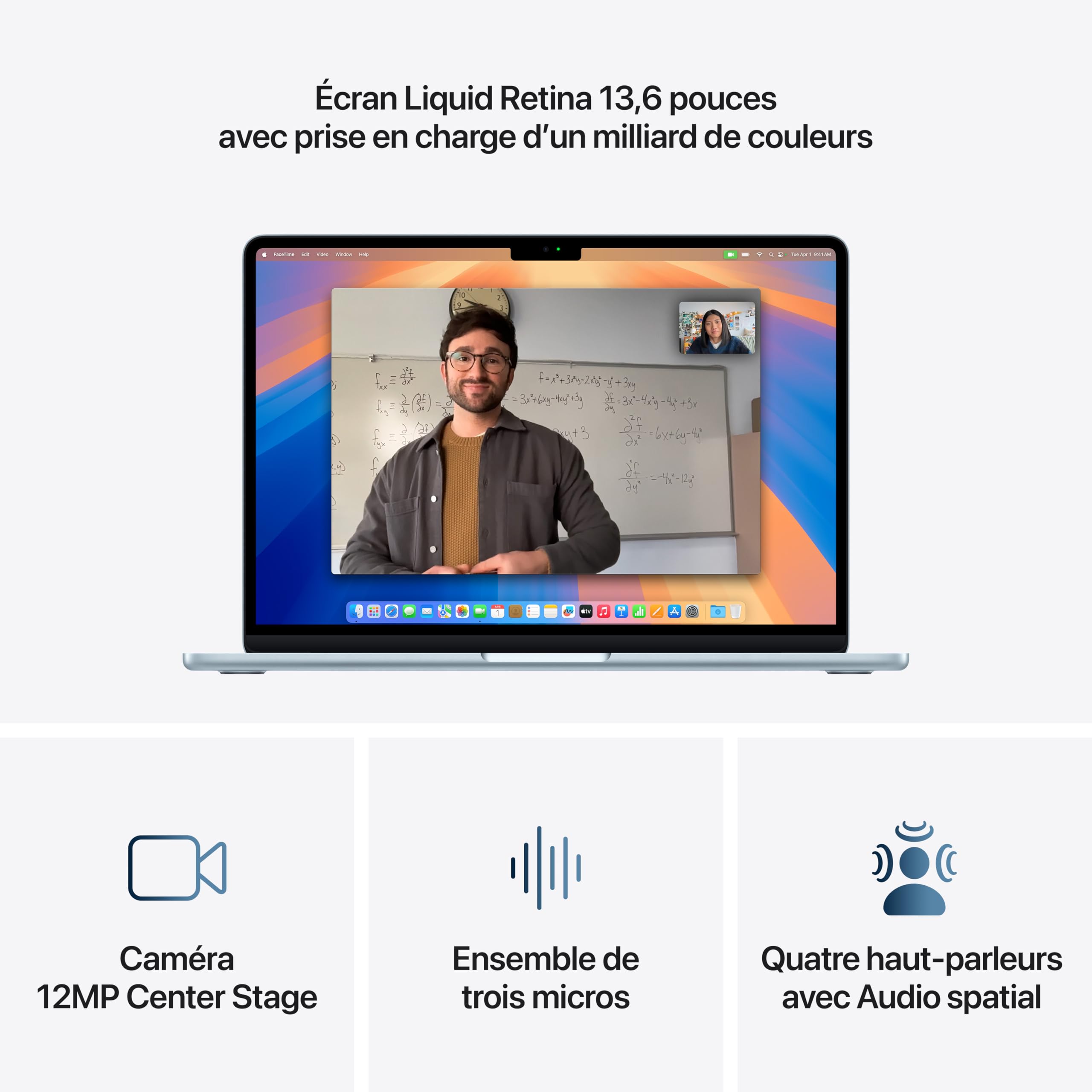 Apple MacBook Air 13 Pouces Ordinateur Portable avec Puce M4 : Conçu pour Apple Intelligence, Écran Liquid Retina de 13,6 Pouces, Mémoire unifiée de 16 Go, Stockage SSD de 256 Go, Touch ID ; Minuit - 3