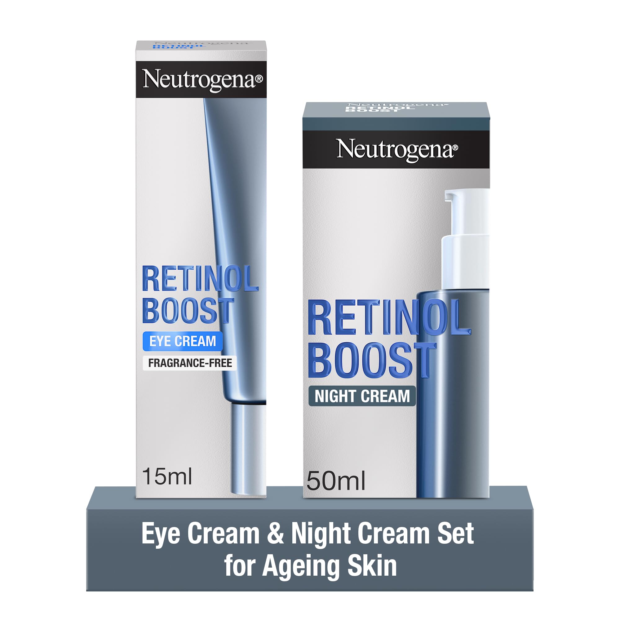 Smooth and Glow Duo Bundle, with Retionol Boost Night Cream (1x 50ml) and Retinol Boost Eye Cream (1x 15ml)