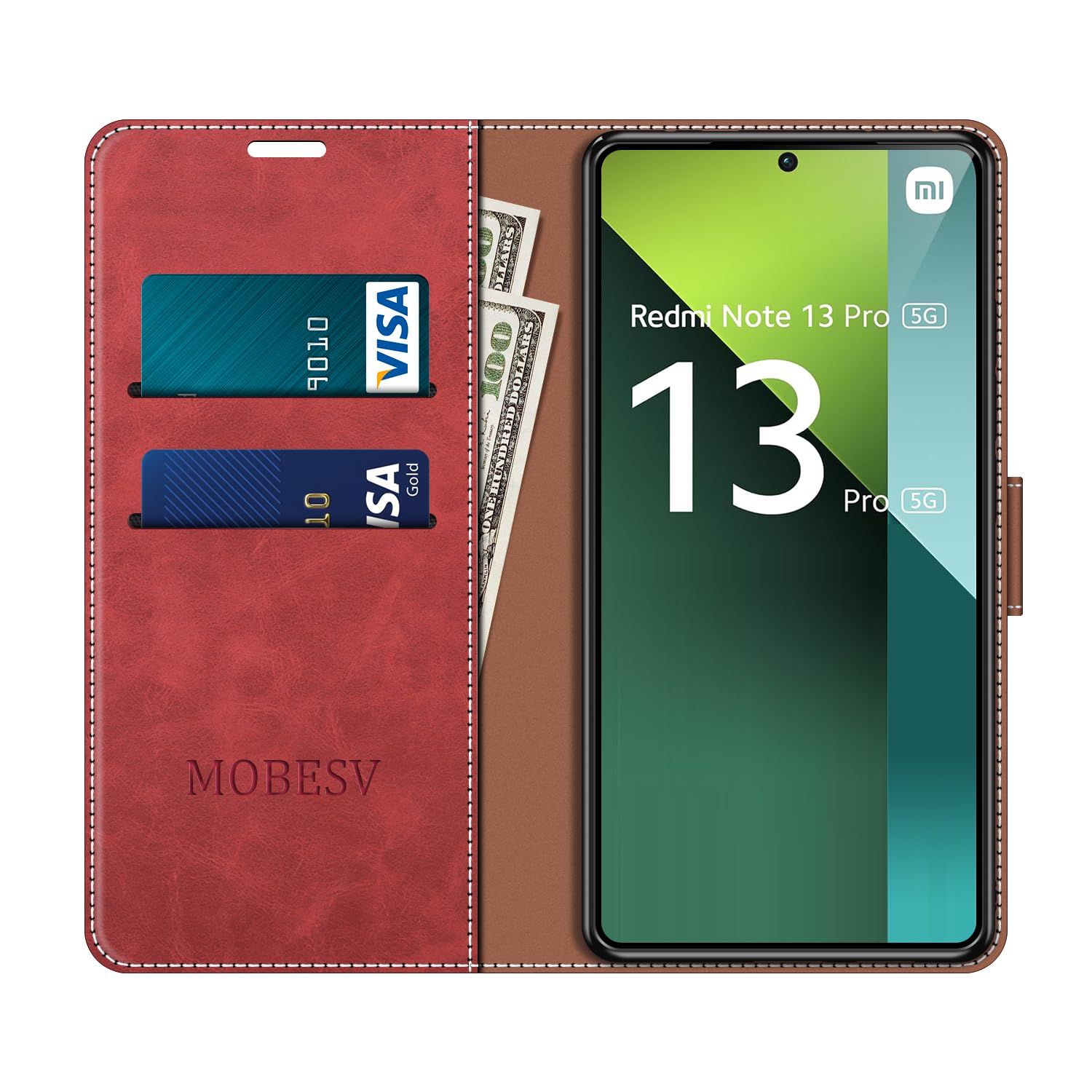 MOBESV Custodia per Xiaomi Redmi Note 13 5G(Non per 4G