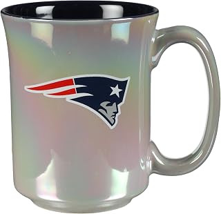 The Memory Company Officially Licensed 15oz Iridescent Mug with Logo, New England Patriots