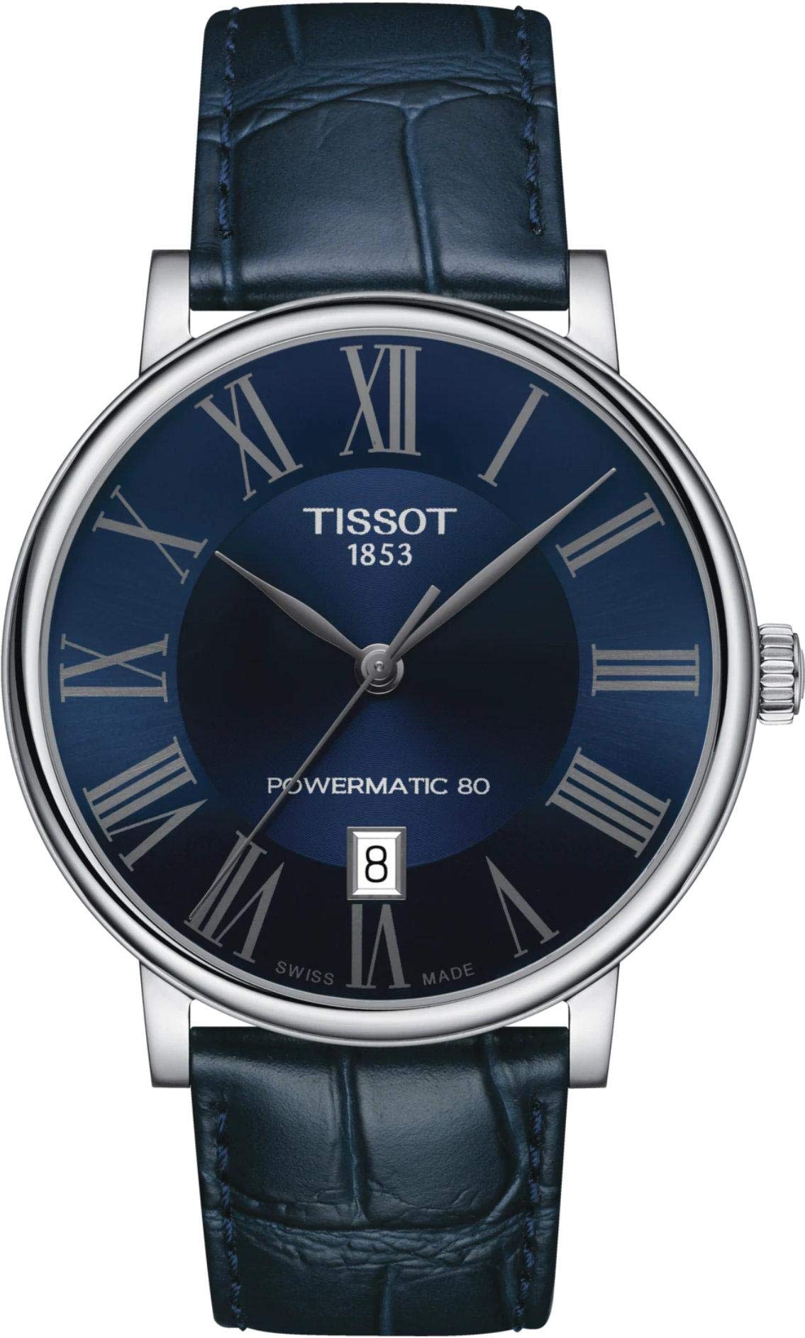 TISSOT ティソ カーソン プレミアム 青針 クォーツ 革ベルト 新品電池 71qTxKnJ0WL.jpg