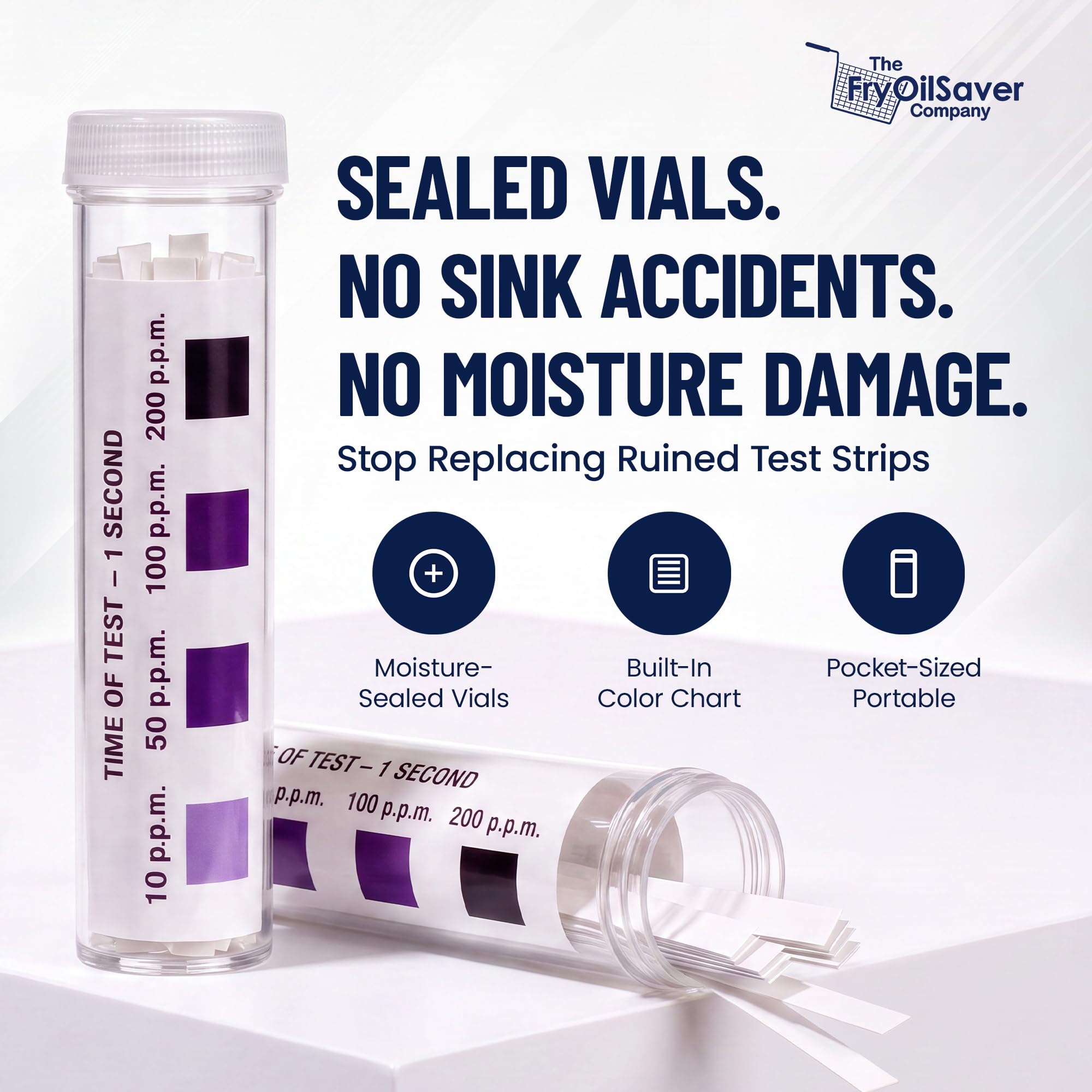 FryOilSaver Co. Chlorine Test Strips, 0-200PPM, 100 Sanitizer Strips — Amazon image 6