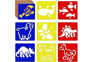 24-Pack Reusable Kids Chalk Stencils for Limitless Creative Expression