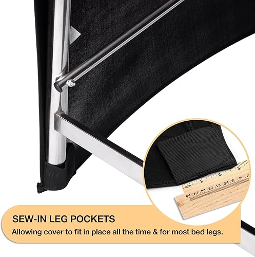 Miniatura 5 de Noverlife 2 fundas de cama de pestañas, 6 pies, elásticas para extensión de pestañas, injerto de pestañas, mantel de poliéster para masajes, cama,