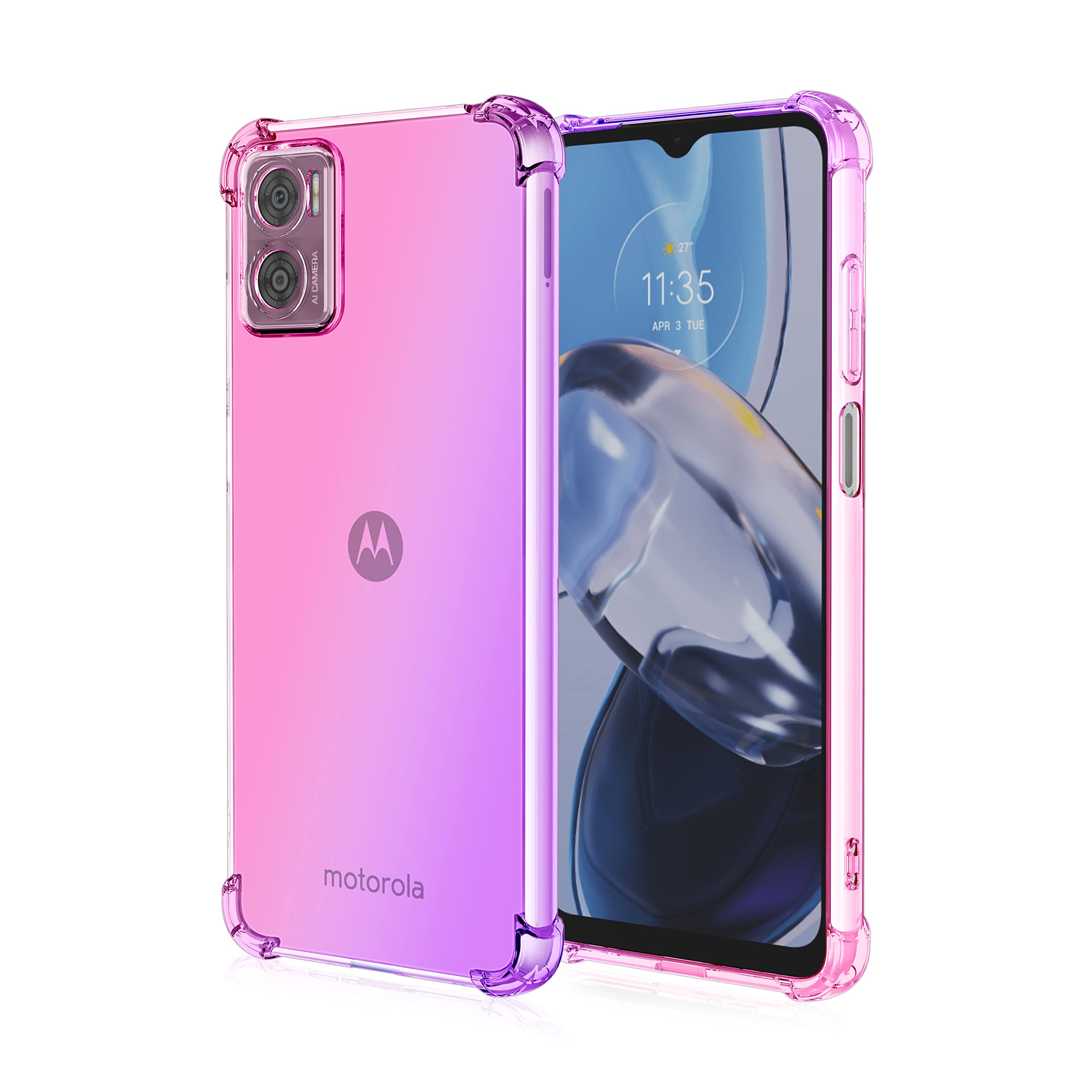Custodia trasparente per Moto E22 / E22i con angoli rinforzati