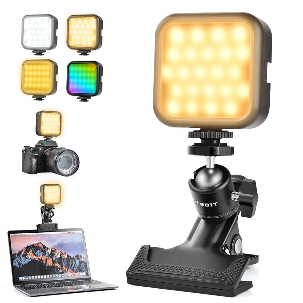 UTEBIT PT-204S LEDビデオライト バッテリー2本、充電器付き