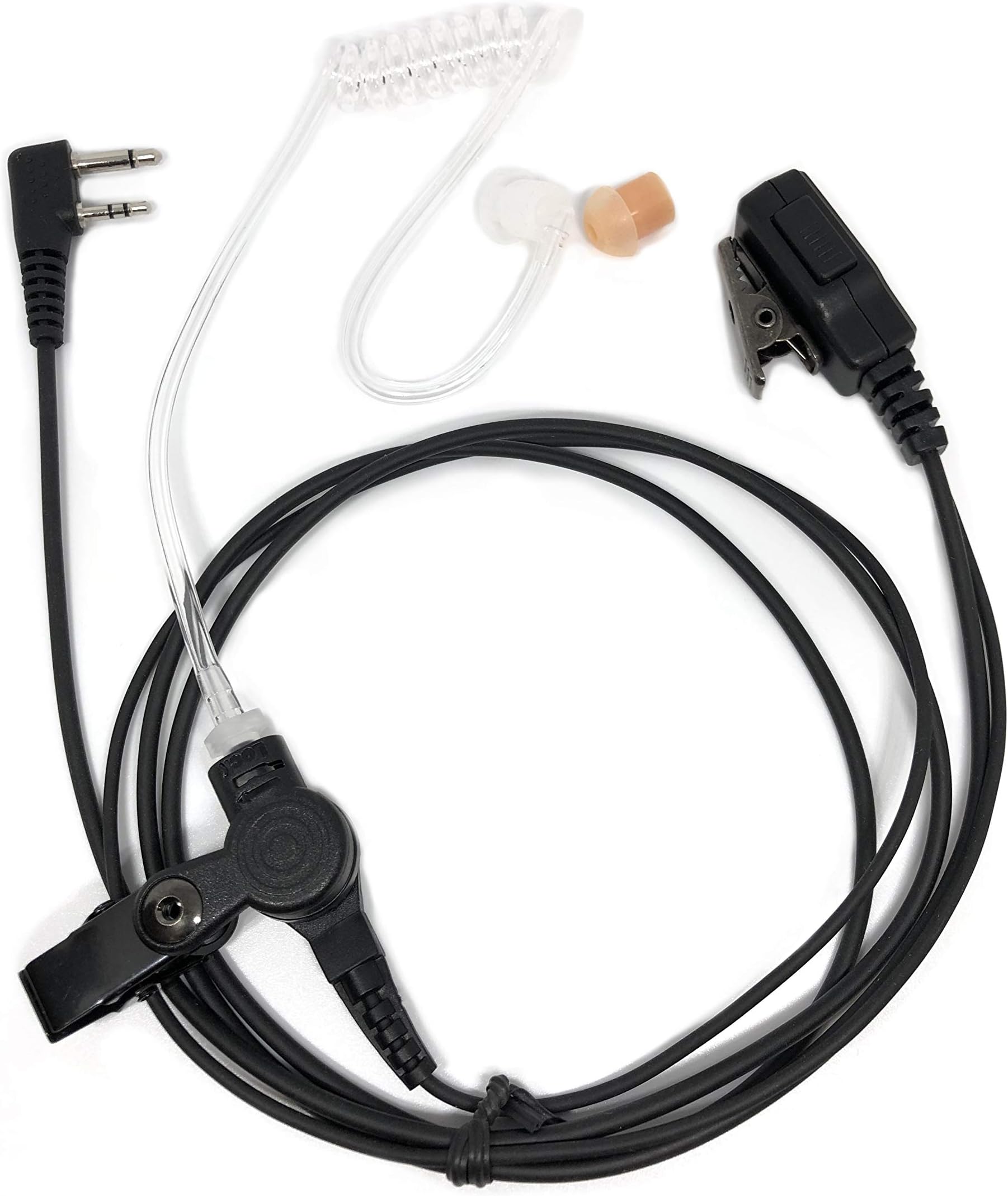 Covert Acoustic Tube Earpiece Surveillance Headset for ICOMIC-F3 F3S F3G F4 F4G F11 F11S F14 F14S F21 F21S F24 F24S IC-F3011 IC-F4011 IC-F3001 IC-F4001 IC-T70A V80 A24 A6 A14 Two Way Radio