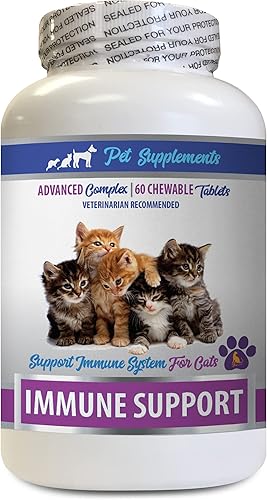 PET SUPPLEMENTS & NUTRITION LLC Restauración inmune avanzada para gatos - Apoyo inmunológico para gatos - Respuesta inmune saludable - Recomendado