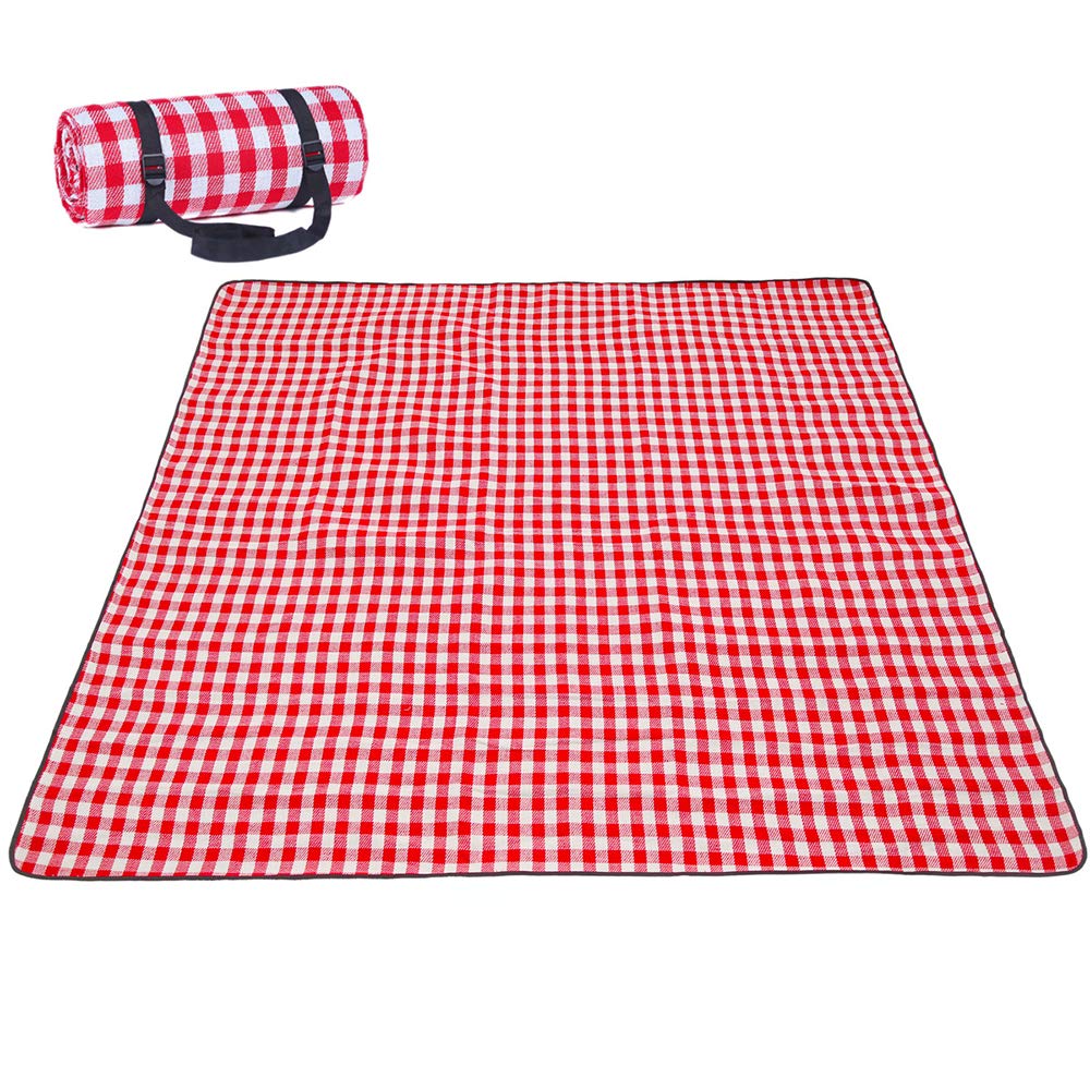 200 x 200cm Couvertures Tapis de Pique-Nique Imperméable Résistant à l'Humidité Tapis de Plage, Format Pliable Tapis pour Camping Voyage Jardin Nappe, B