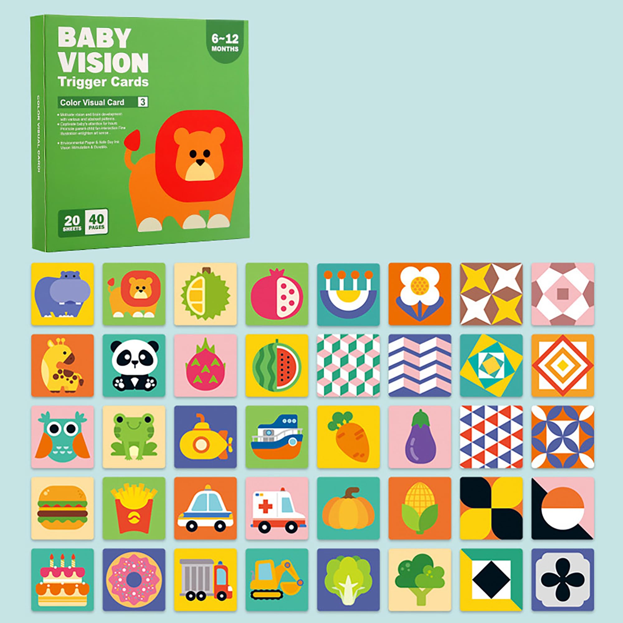 Gartig Newborn Baby Sensory Toys with 20pc High Contrast Black and White Sensory Flash Cards for Visual Stimulation – Ideal Infant Toys for Girls and Boys Tummy Time with 40 Pictures (6-12 Months) (B0C5V2W9RC) Amazon Price History, Amazon Price Tracker