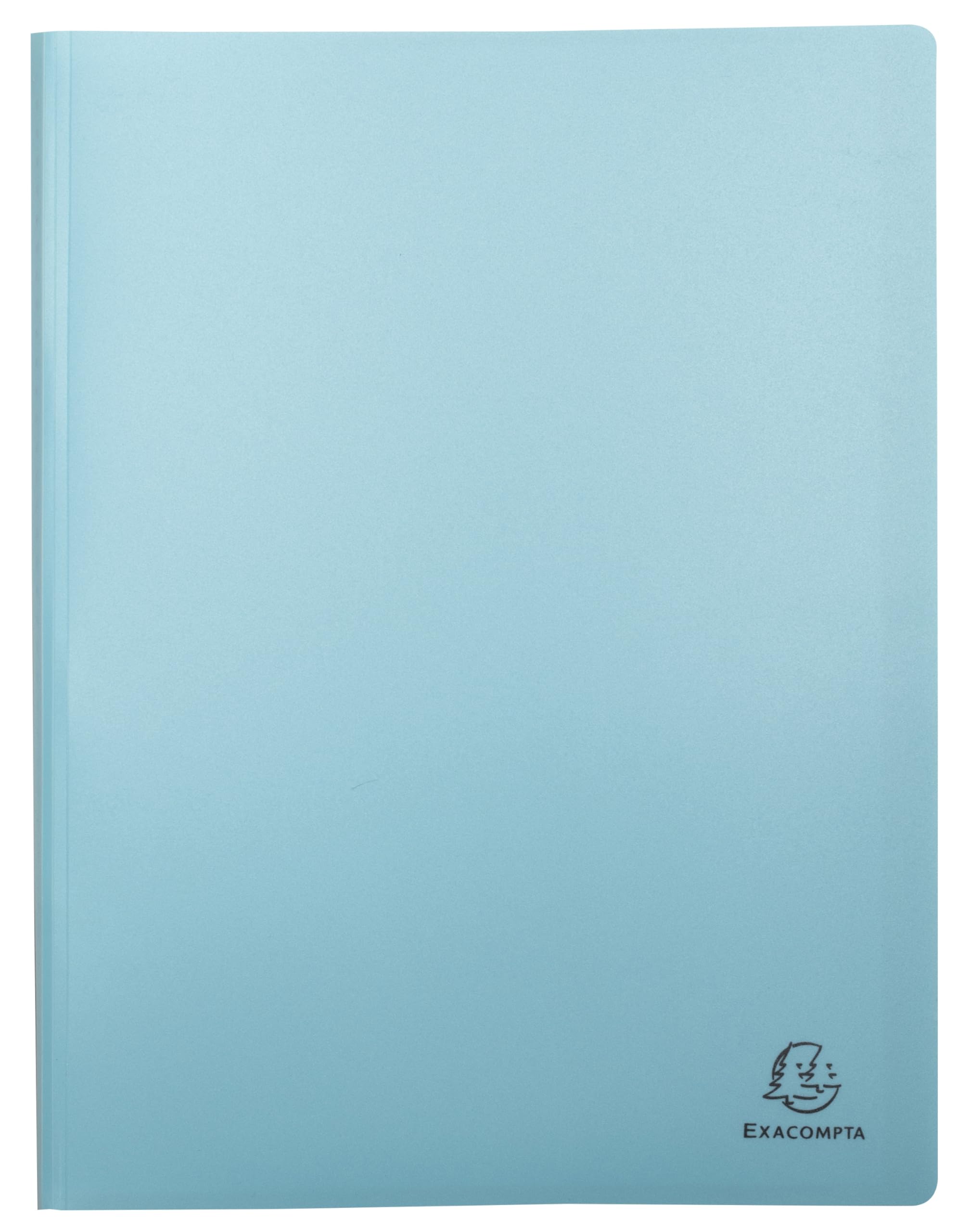 Exacompta - Réf. 86270E - 1 Protège-​documents Skandi - 20 pochettes grainées - 40 vues - pour A4 - dim 24 x 32 cm - couverture semi-​rigide en polypro recyclé - 4 couleurs aléatoires