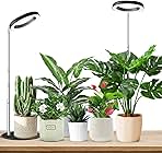 Grow Lights for Indoor Plants Full Spectrum, 80 LEDs Plant Light for Indoor Plants, Height Adjustable 6.3in Desktop Growing Lamp with Auto Timer 6/12/16Hrs, 3 Optional Spectrums,5 Brightness