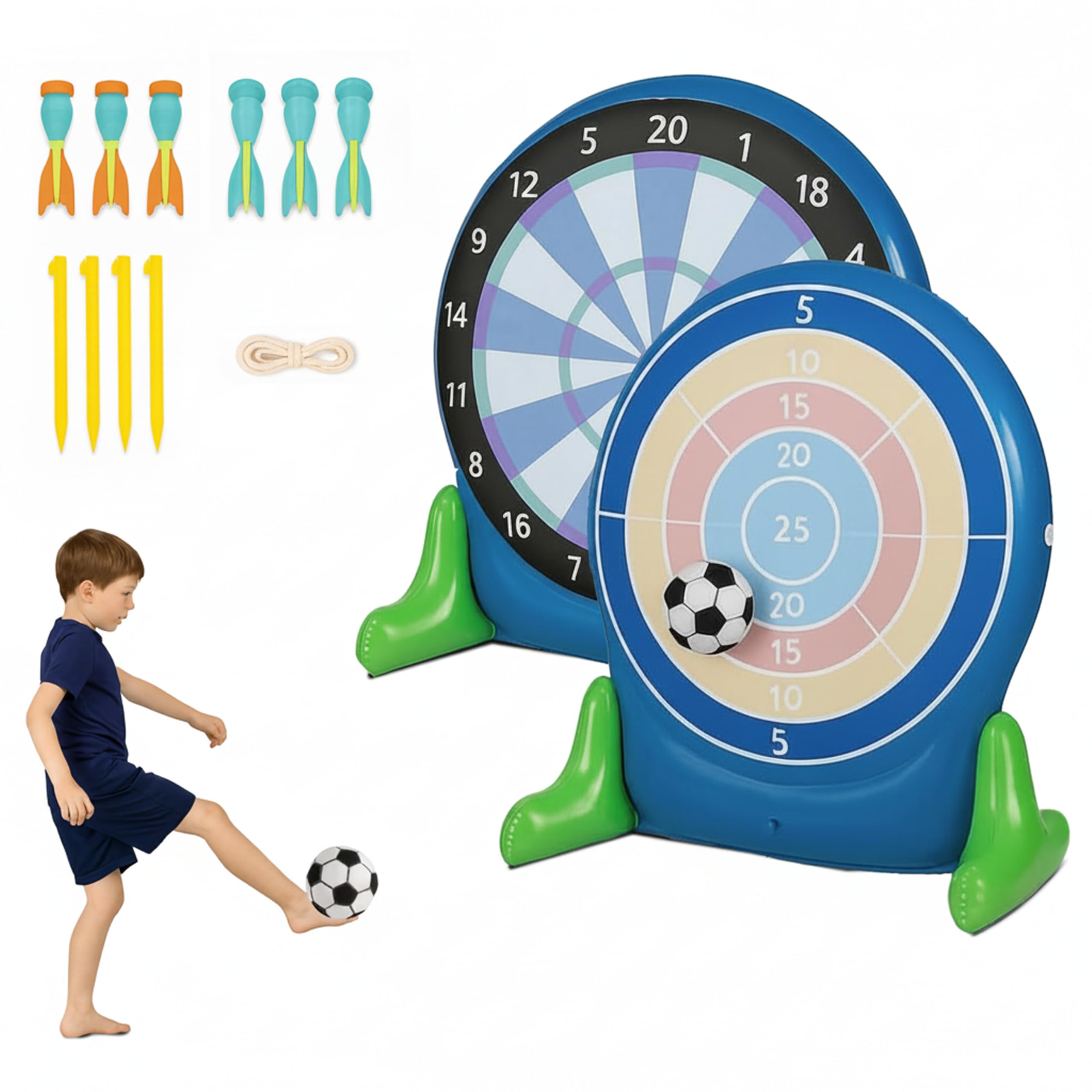 Amazon.com: Hearthsong Jumbo 57-Inch Inflatable 2-in-1 Darts and
