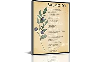 BROYO Salmo 91 En Español Christian Wall Decor Art
