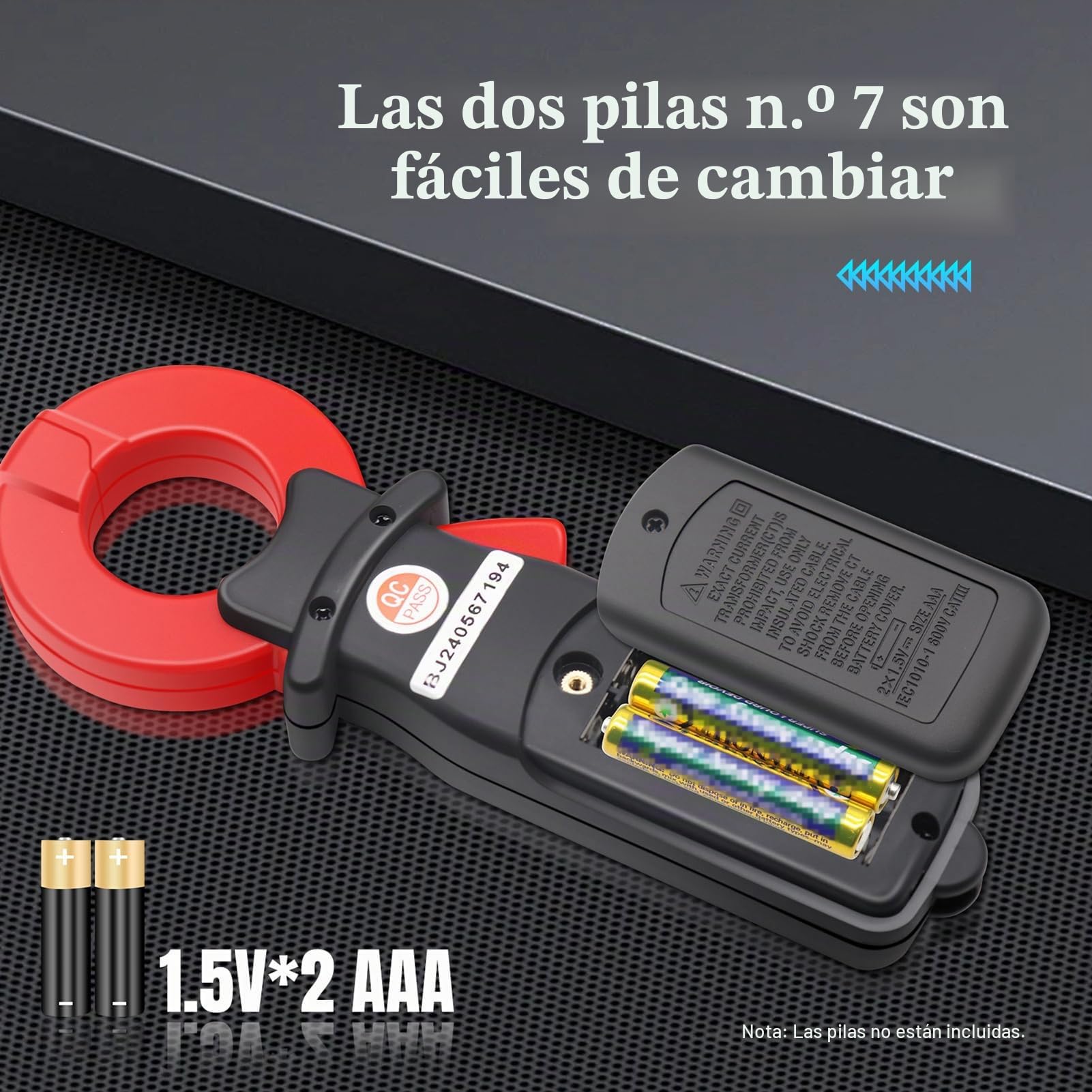 Marhynchus Pinza Amperimétrica Digital, Probador de Fugas de Corriente CA CC, Rango 60 A, 1999 Recuentos, Amperímetro de Retención de Rango Automático, para Herramienta Profesional de (SK-2060 CA