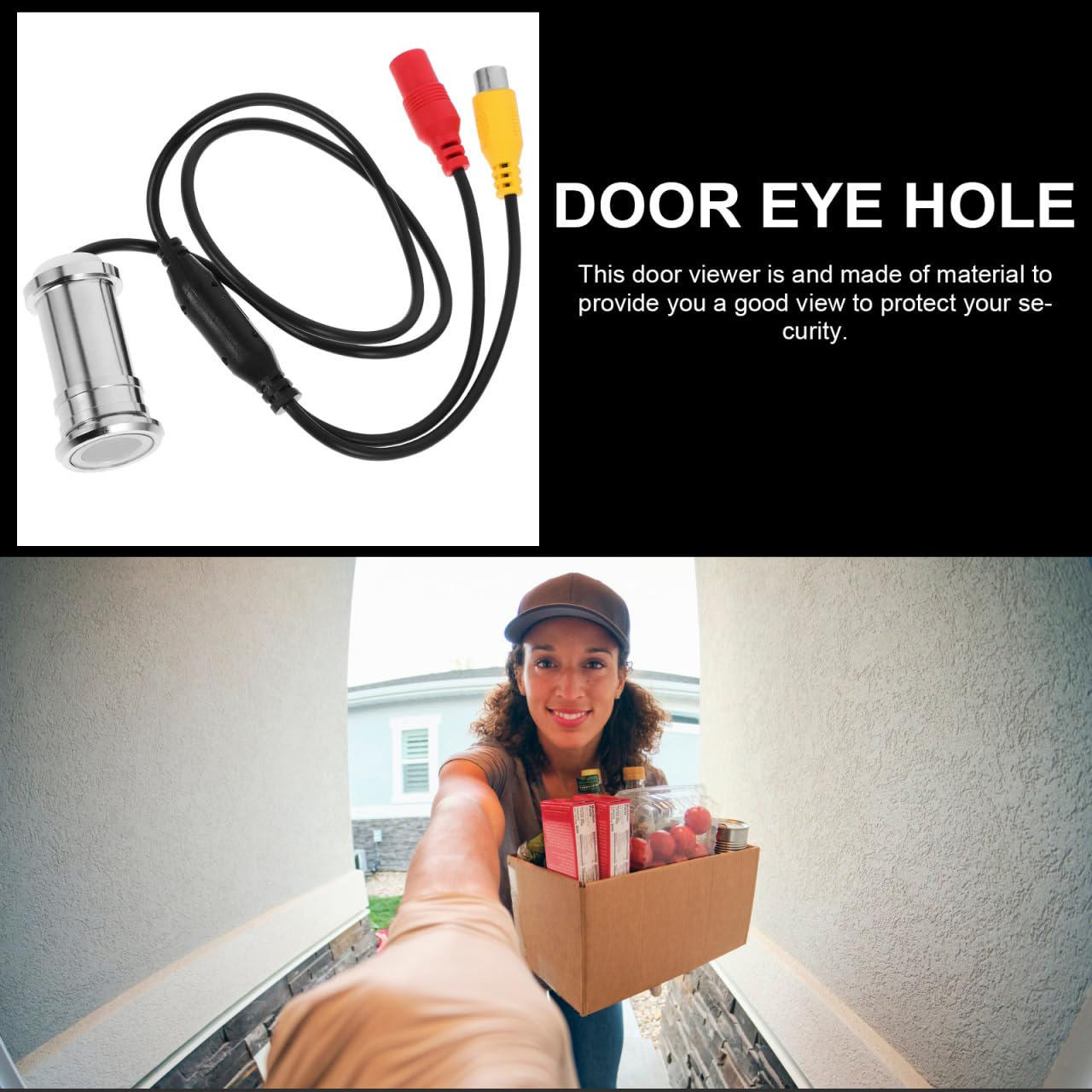 Mobestech Surveillance de la caméra Viedo avec câble de caméra vidéo, câble de caméra vidéo, oculaire de trou, de et mini caméra