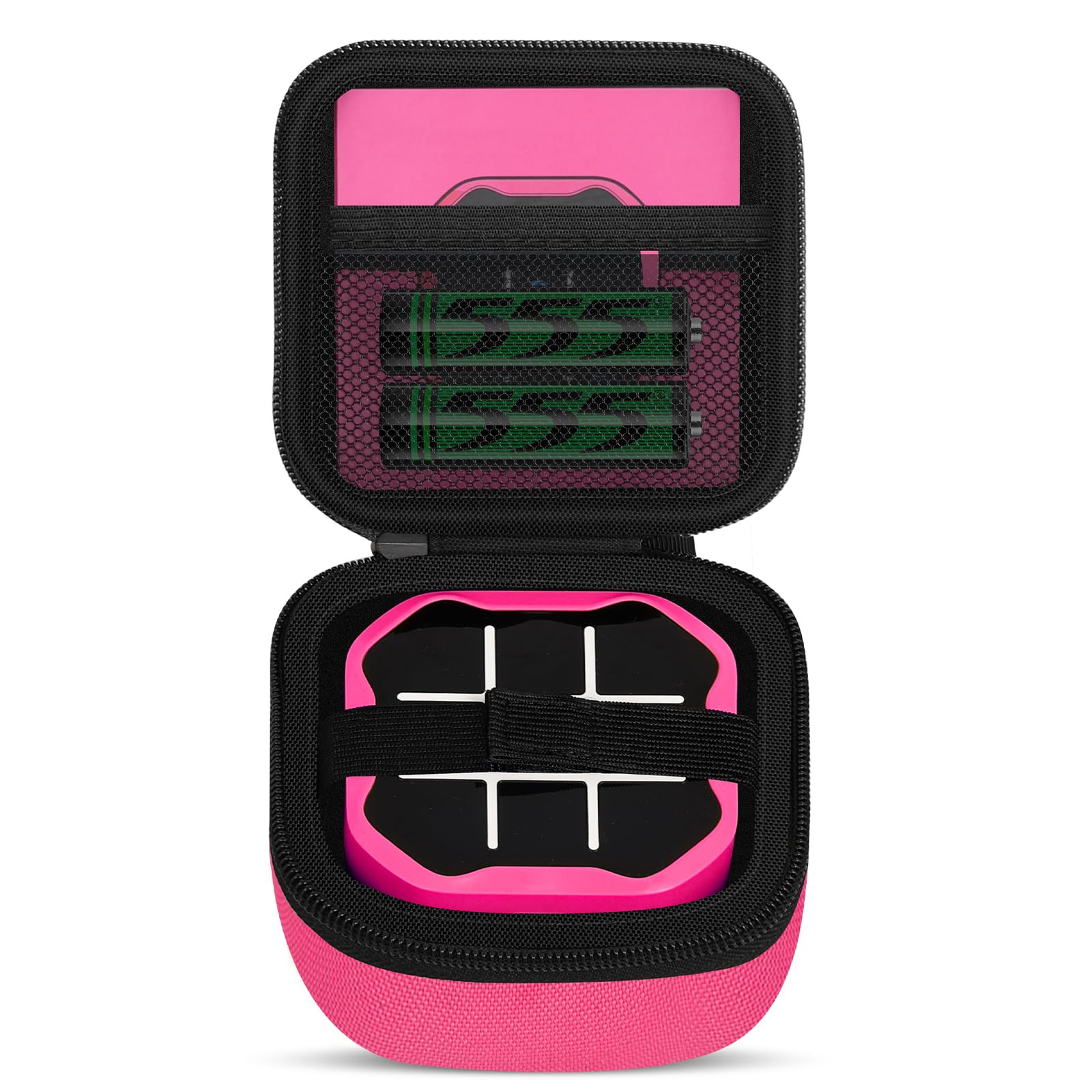 Roseliya Case Compatible wtih Giiker Tic Tac Toe Bolt Game - Durable Travel Bag for Giiker Infinite Tic Tac Toe Electronic 3-in-1 Puzzle Console and Accessories- Pink