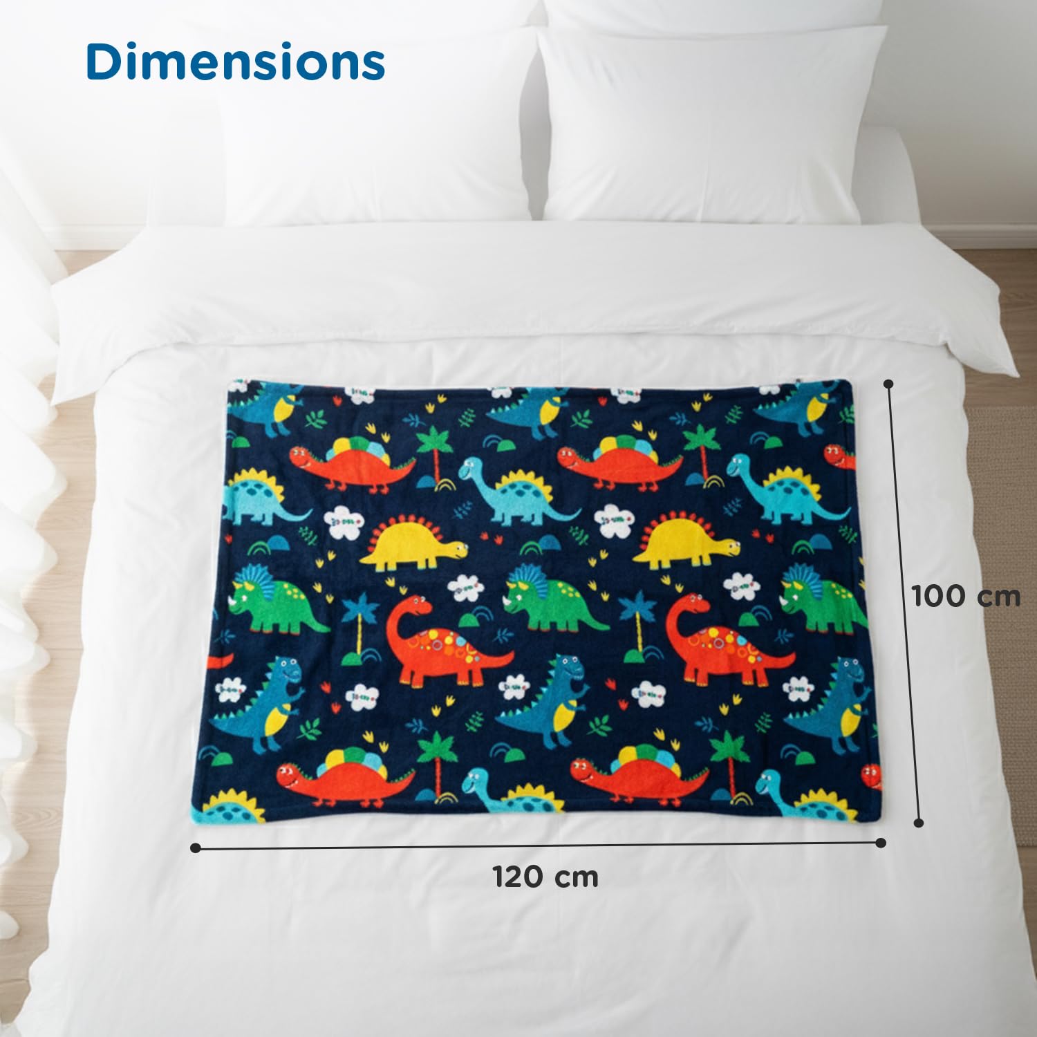 Mee Mee Dinosaur Baby Blanket - Soft & Warm -9