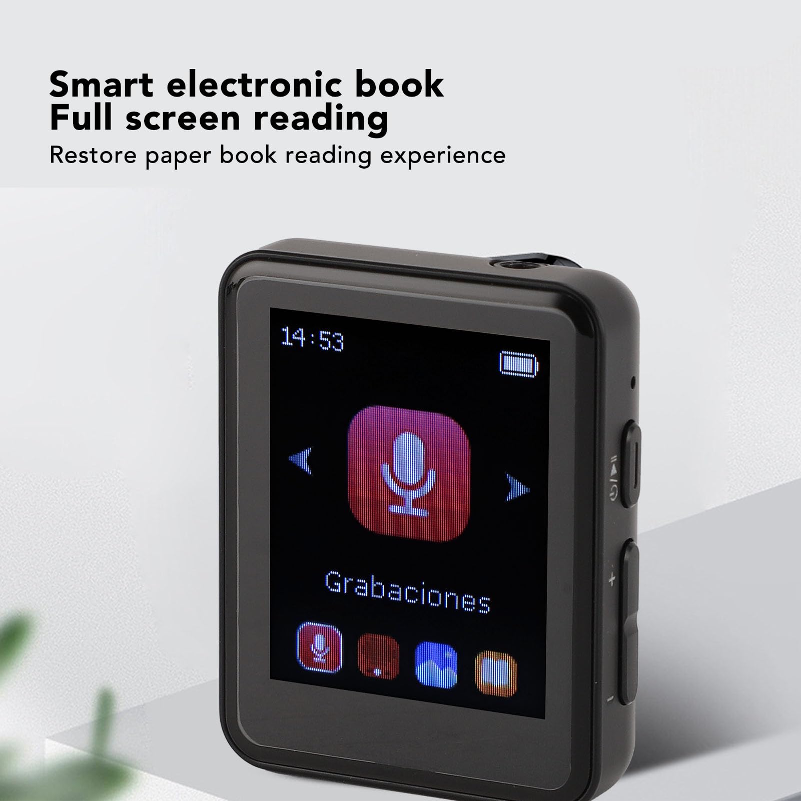 Lettore Musicale Bluetooth Portatile con Clip Posteriore, Lettore MP3 MP4 Touch Screen da 1,8 per Fare Jogging (32G)