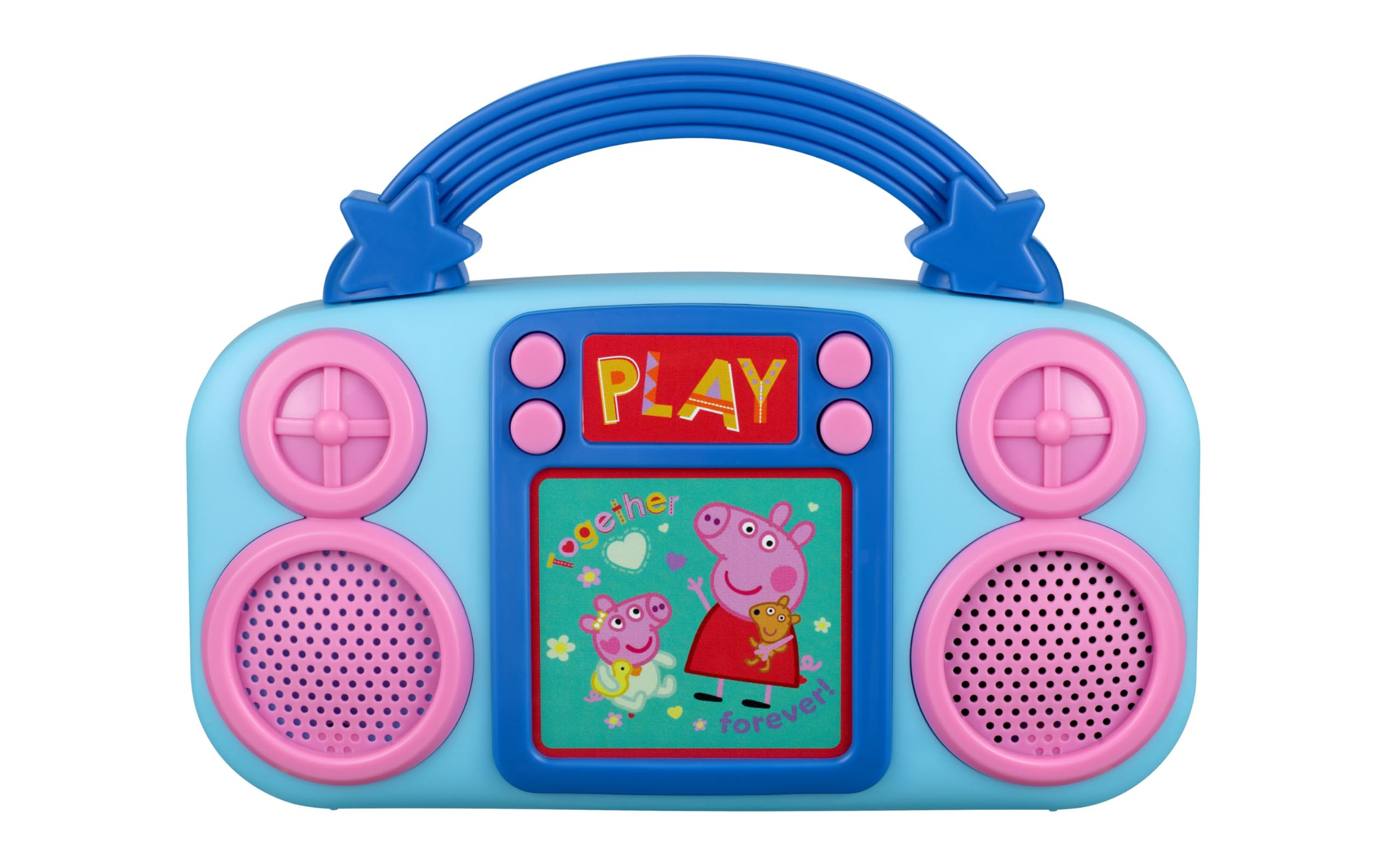 ekids Peppa Pig Toy Music Player, Toddler Toy with Built-in Music and Lights (Peppa Pig)
